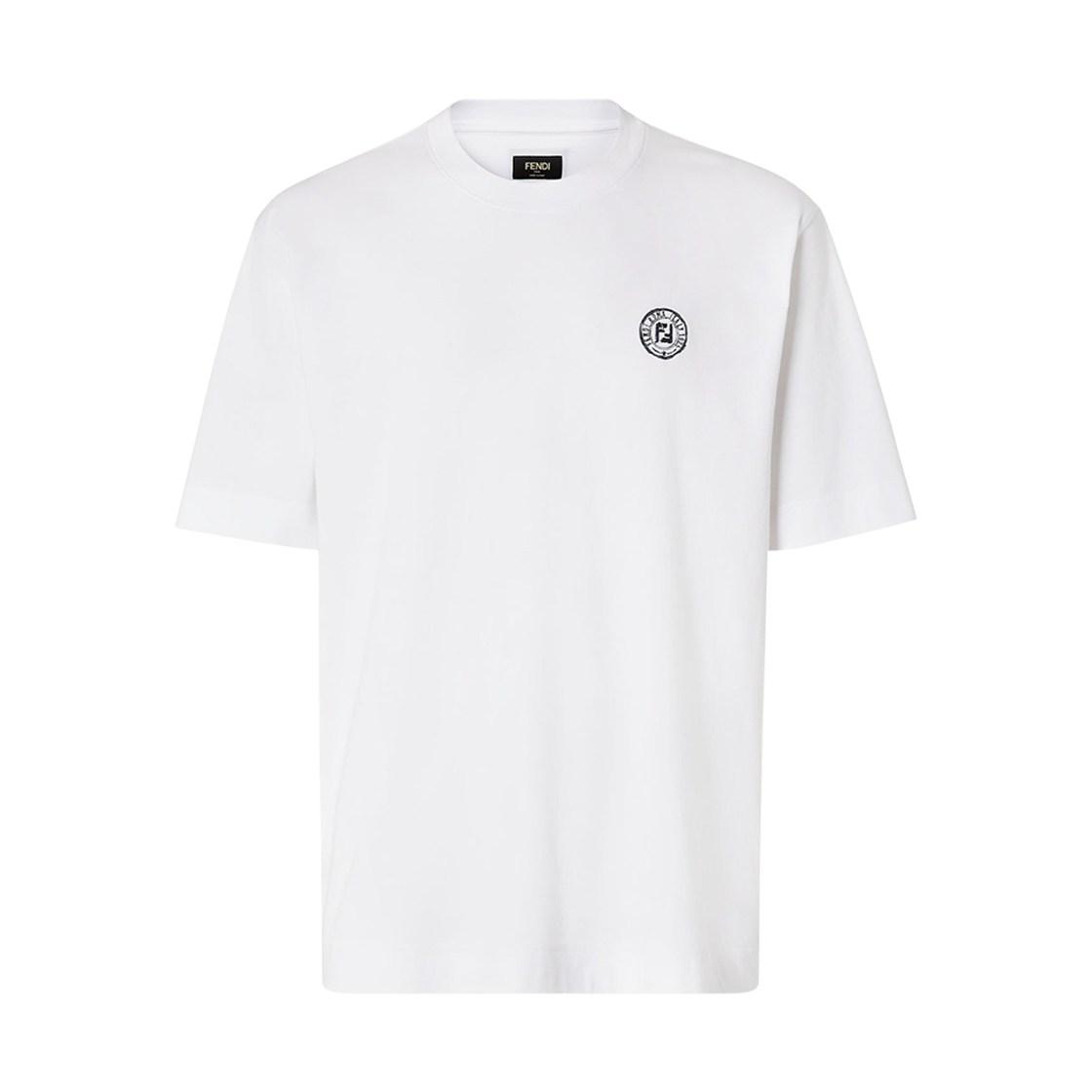 펜디 코튼 티셔츠 화이트(Fendi Cotton T-Shirt White) - 1
