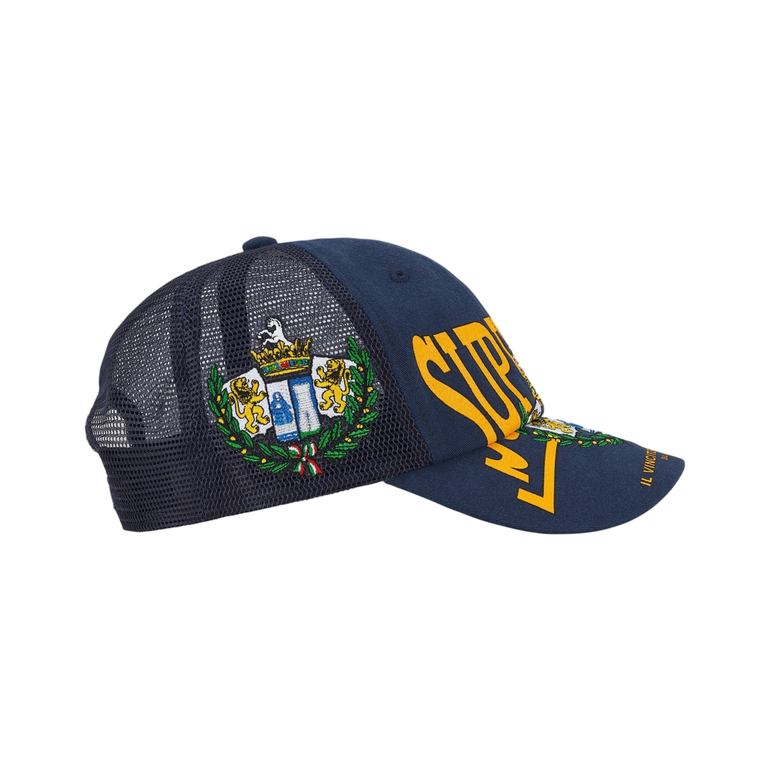 슈프림 크레스트 메쉬 백 6-패널 네이비 - 25FW(Supreme Crest Mesh Back 6-Panel Navy - 25FW) - 2