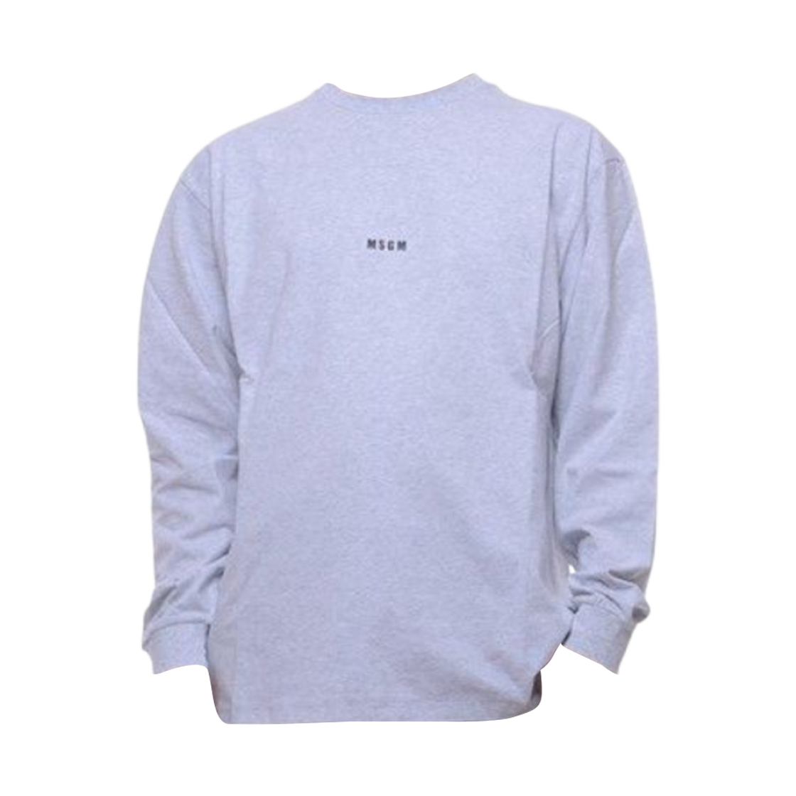 엠에스지엠 로고 프린트 롱슬리브 티셔츠 그레이(MSGM Logo Print Long Sleeved T-Shirt Grey) - 1