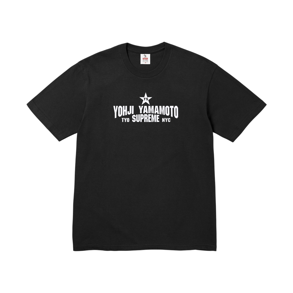 슈프림 x Y's 바이 요지 야마모토 스타 티셔츠 블랙 - 25FW(Supreme x Y's by Yohji Yamamoto Star T-Shirt Black - 25FW)