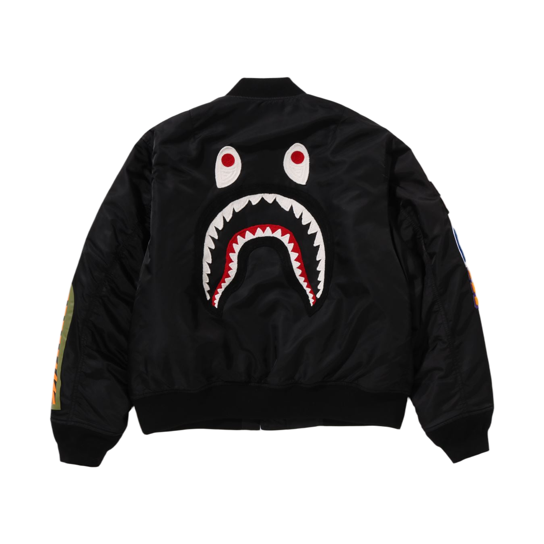 (W) 베이프 184 샤크 MA-1 블랙((W) BAPE 184 Shark MA-1 Black) - 2