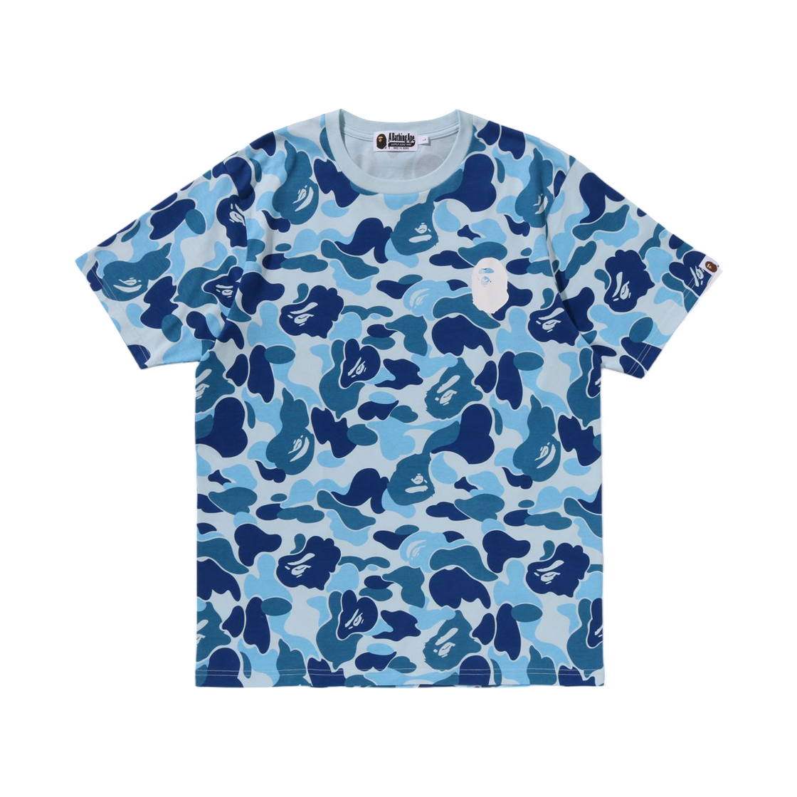 베이프 111 ABC 카모 ASNKA 티셔츠 블루