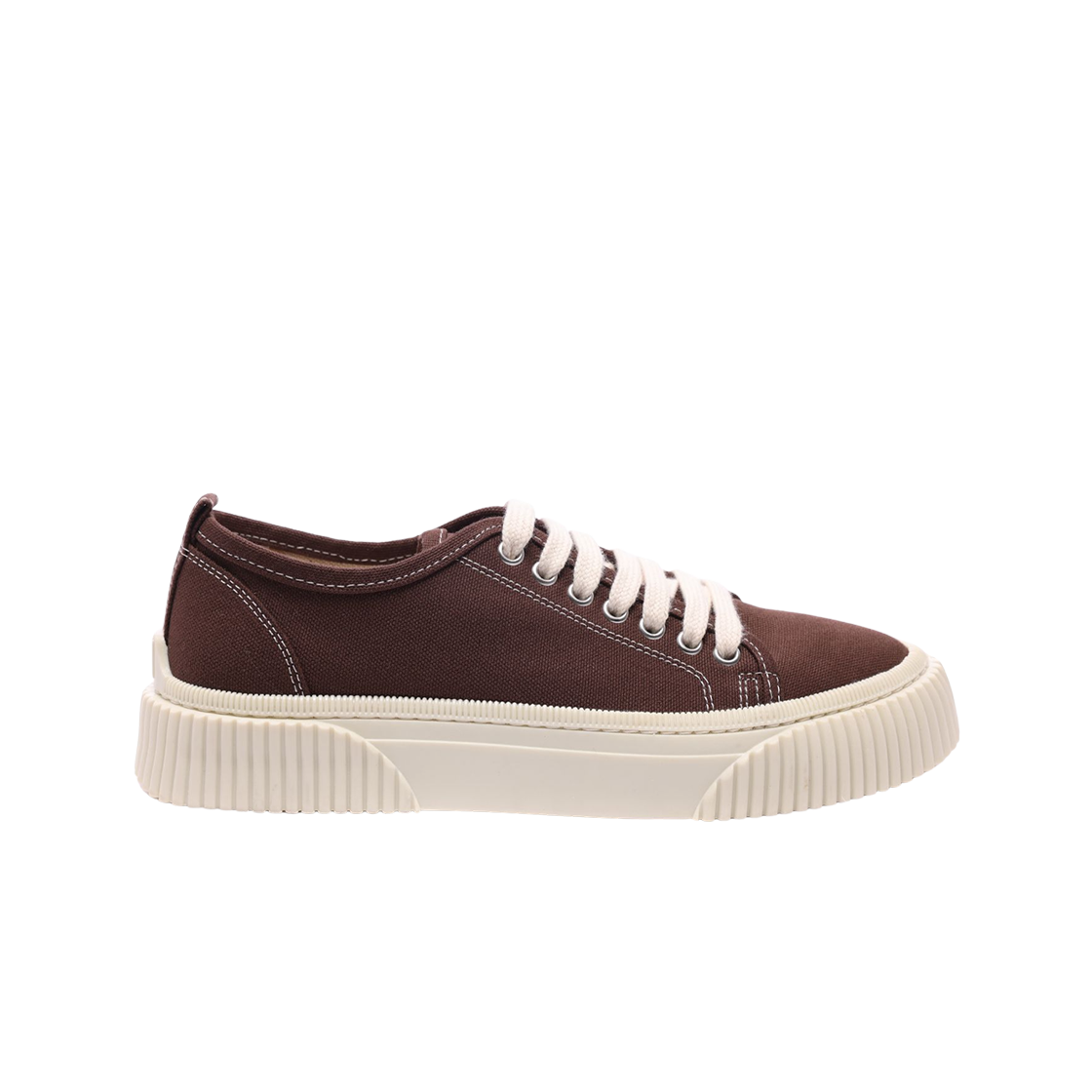 E21S401-961-200 AMI Canvas Low Top Sneakers Brown