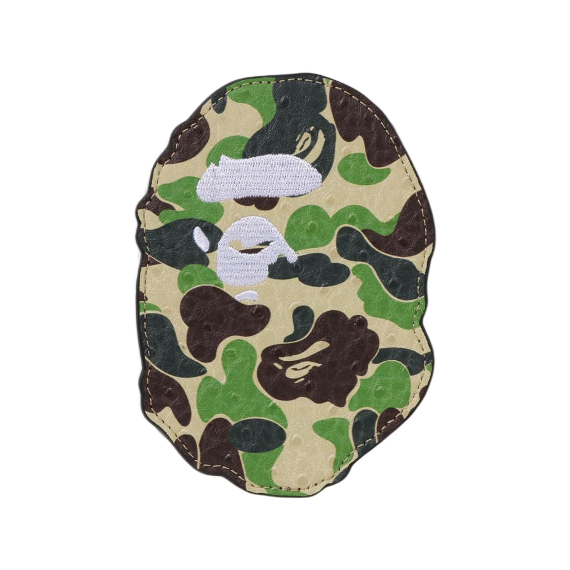 베이프 134 ABC 카모 에이프 헤드 카드 케이스 그린(BAPE 134 ABC Camo Ape Head Card Case Green)
