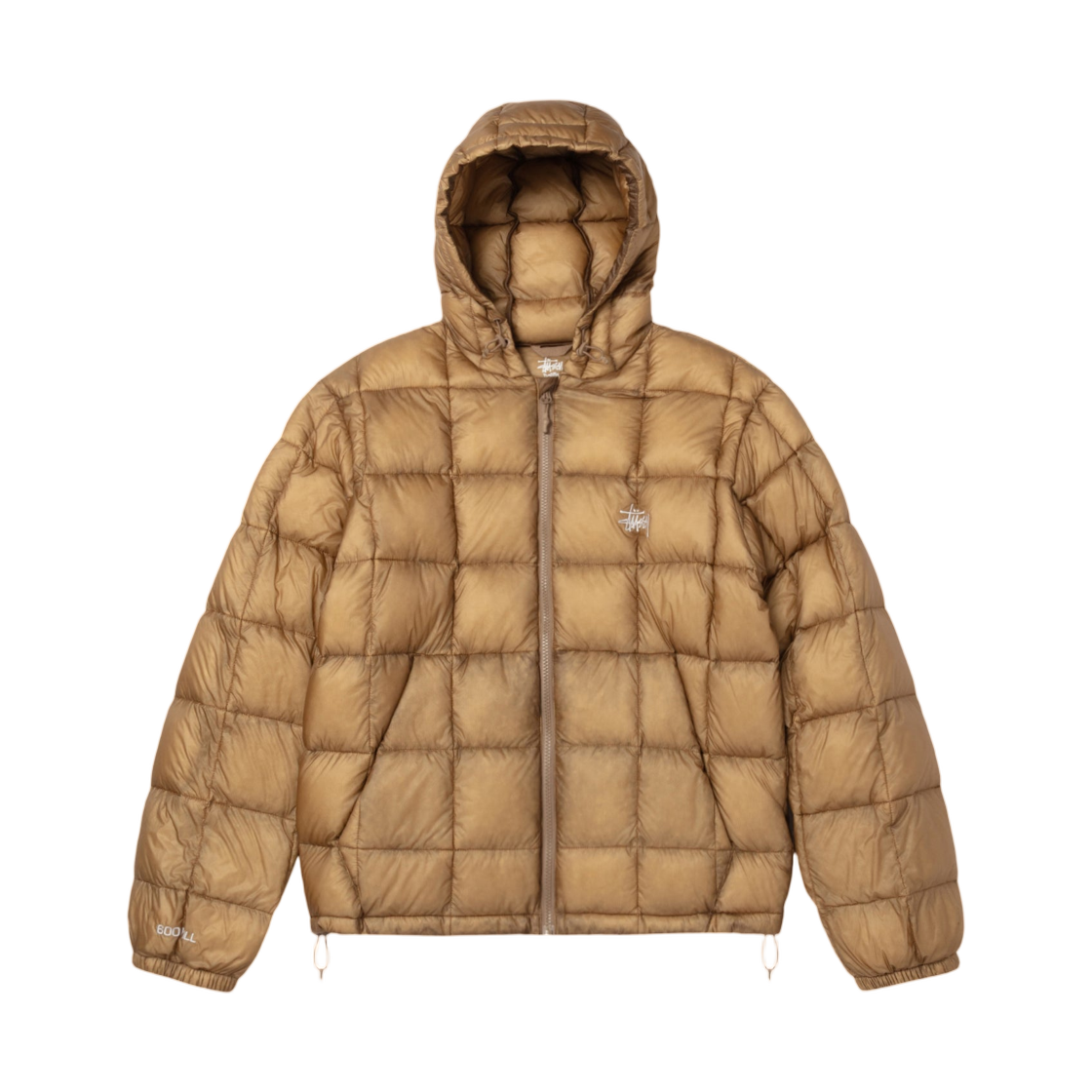 115856 Stussy Midweight Hooded Puffer Khaki