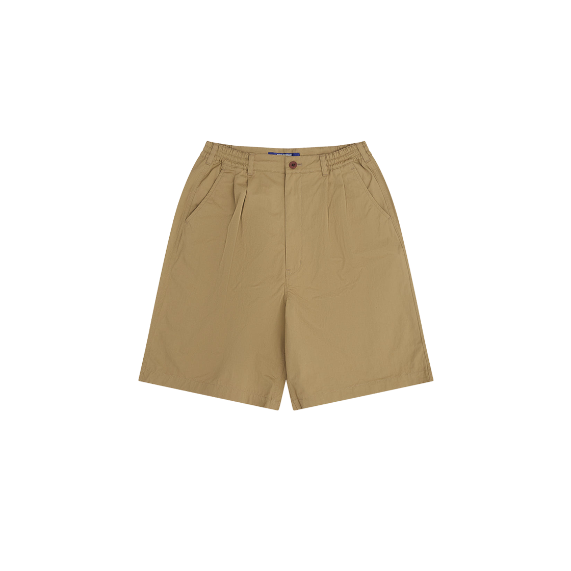 WO-P030-051 Junya Watanabe Pleated Wide Leg Shorts Beige