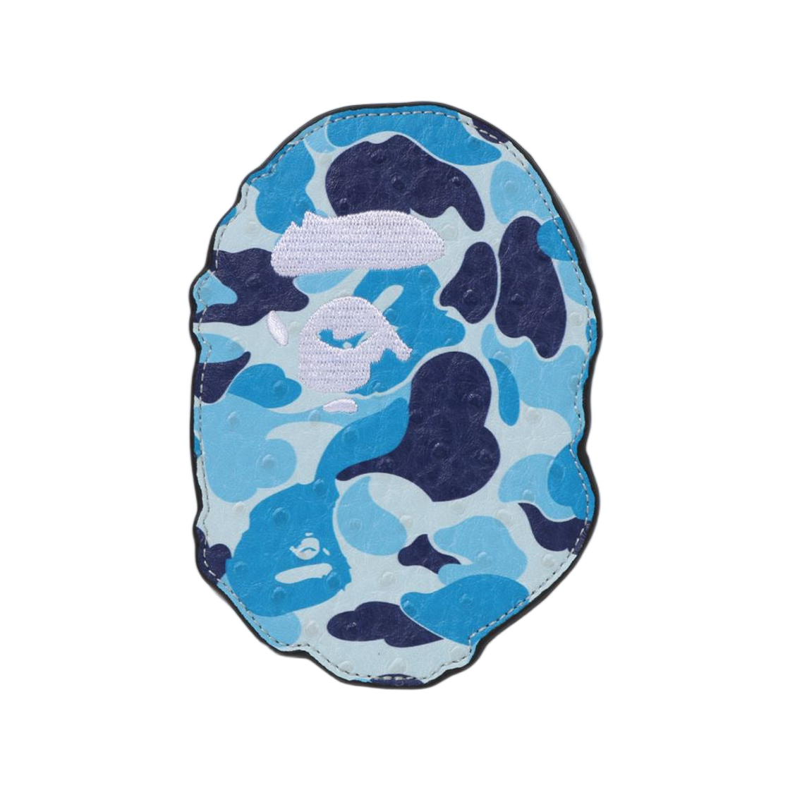 베이프 134 ABC 카모 에이프 헤드 카드 케이스 블루(BAPE 134 ABC Camo Ape Head Card Case Blue)