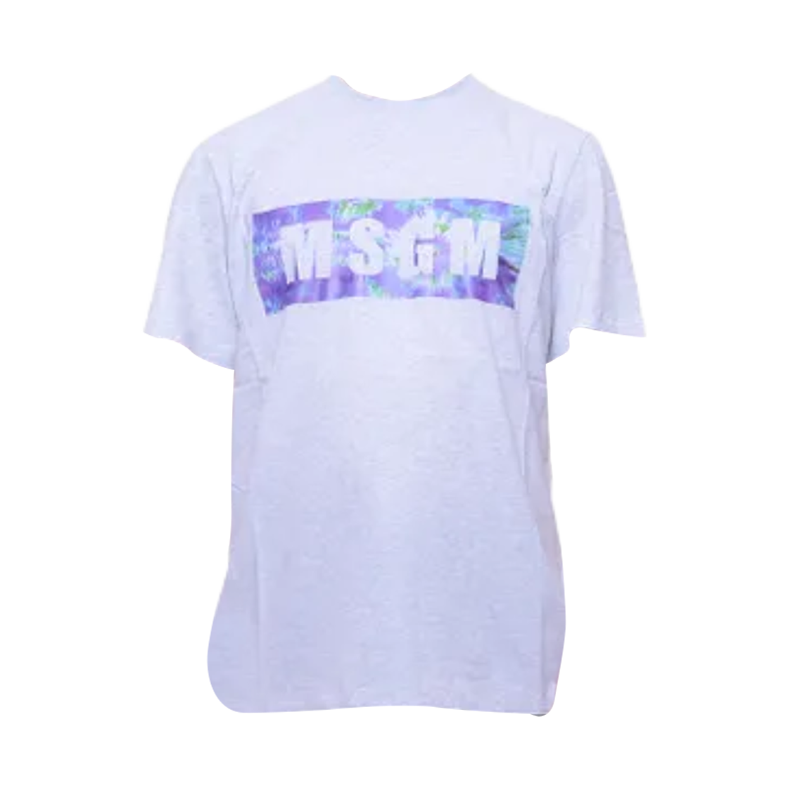 엠에스지엠 스퀘어 로고 티셔츠 그레이(MSGM Square Logo T-Shirt Grey) - 1