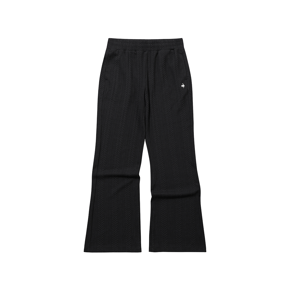 QQ322OFP92_BLK0 le coq sportif Women's Bootcut Cable Jacquard Pants Black