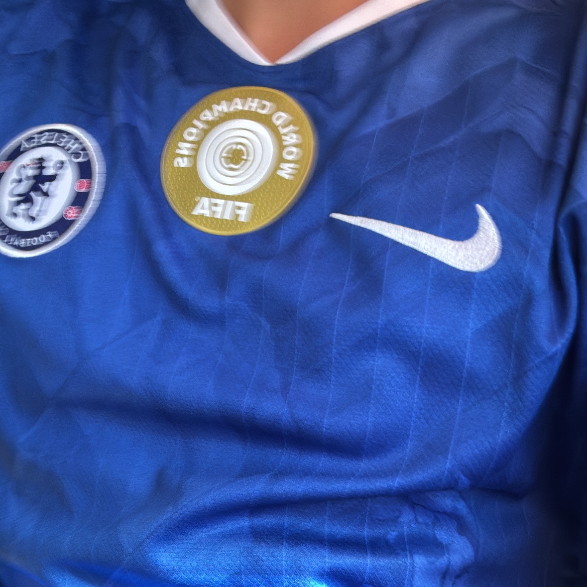 Nike Chelsea FC 2025/26 Stadium Home Dri-Fit Soccer Replica Jersey Rush Blue White (Non Marking Ver.) 착용 스타일 - 3