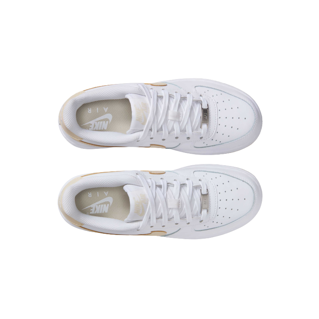 (GS) 나이키 에어포스 1 화이트 라이트 카키((GS) Nike Air Force 1 White Light Khaki) - 2
