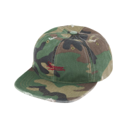 Supreme Distressed Script 6-Panel Woodland Camo - 25FW