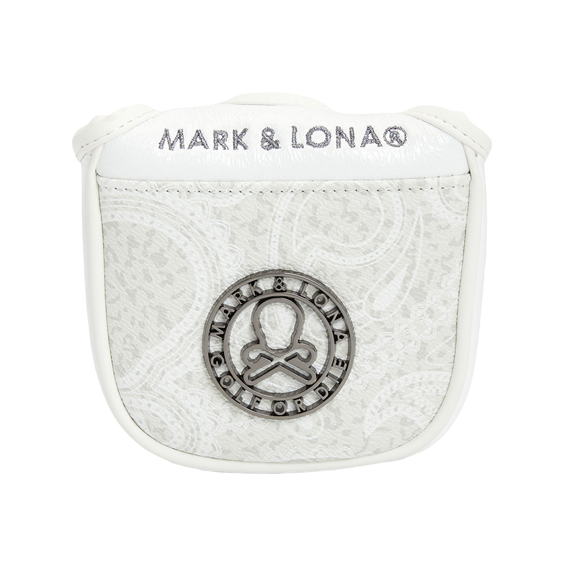 마크 & 로나 골프 퍼터 헤드커버 화이트(Mark & Lona Golf Putter Headcover White) - 1