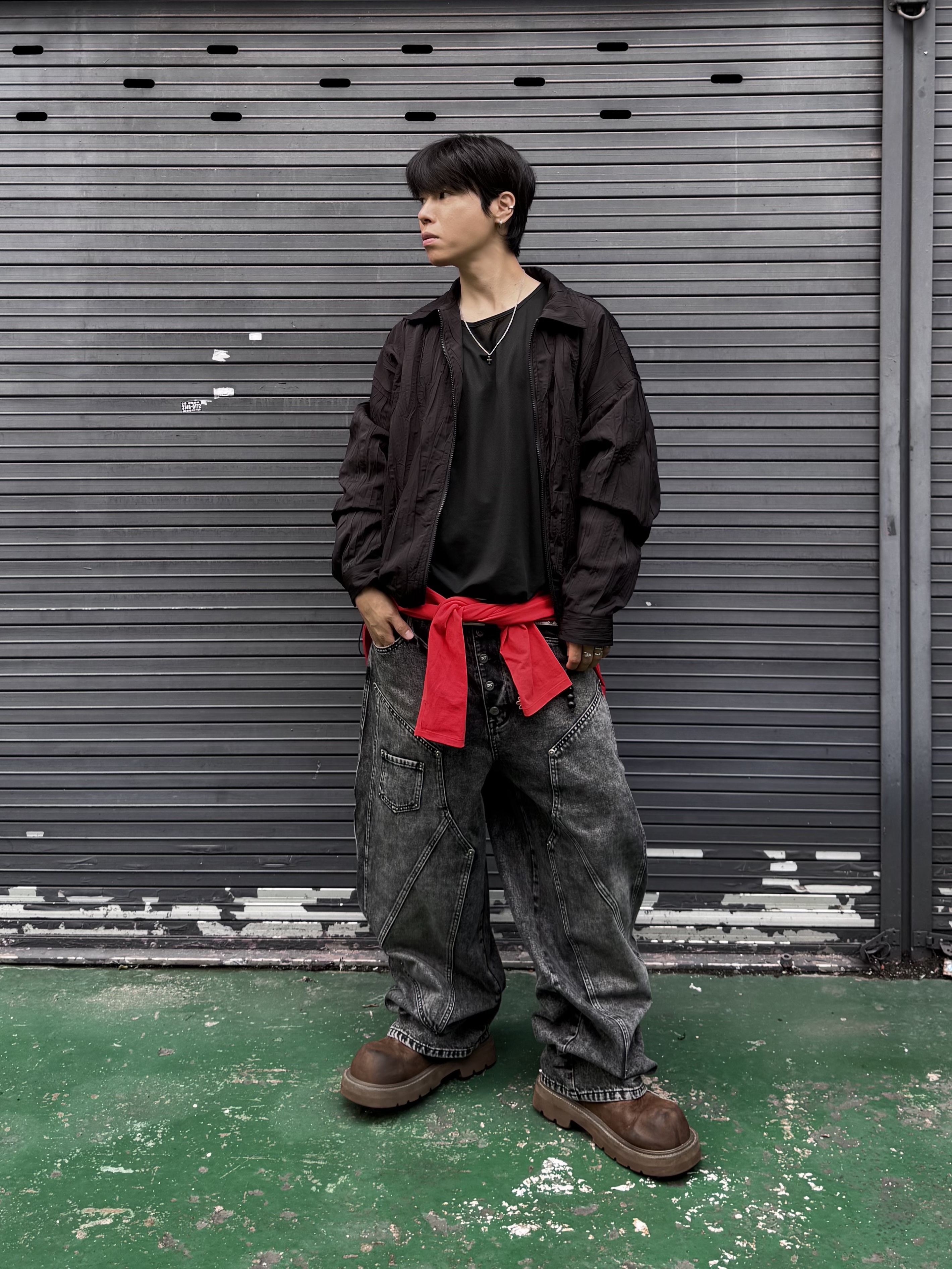 MJD x Kamien Double Hole Belt Oak Brown, SOULESURES BOLD BELUGA Espresso Brown 착용 스타일 - 7
