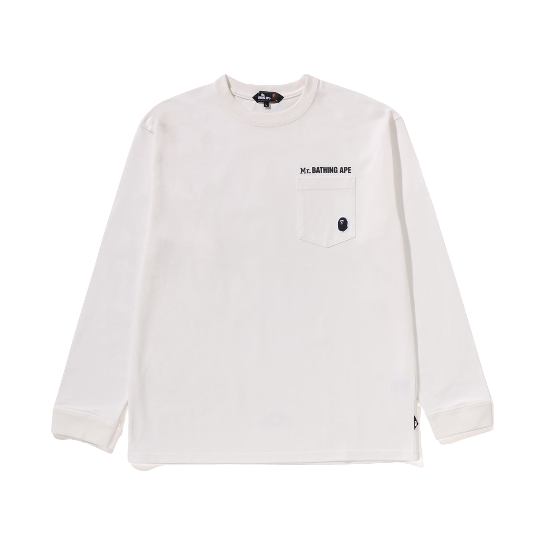 베이프 151 롱슬리브 포켓 티셔츠 화이트(BAPE 151 L/S Pocket T-Shirt White) - 1