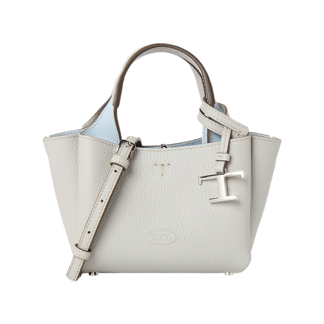XBWAPAFL000QRI4L15 Tod's Micro Tote Bag Blue Grey