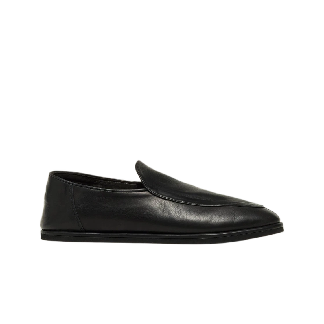 A25AS07QD Auralee Soft Leather Loafers Black