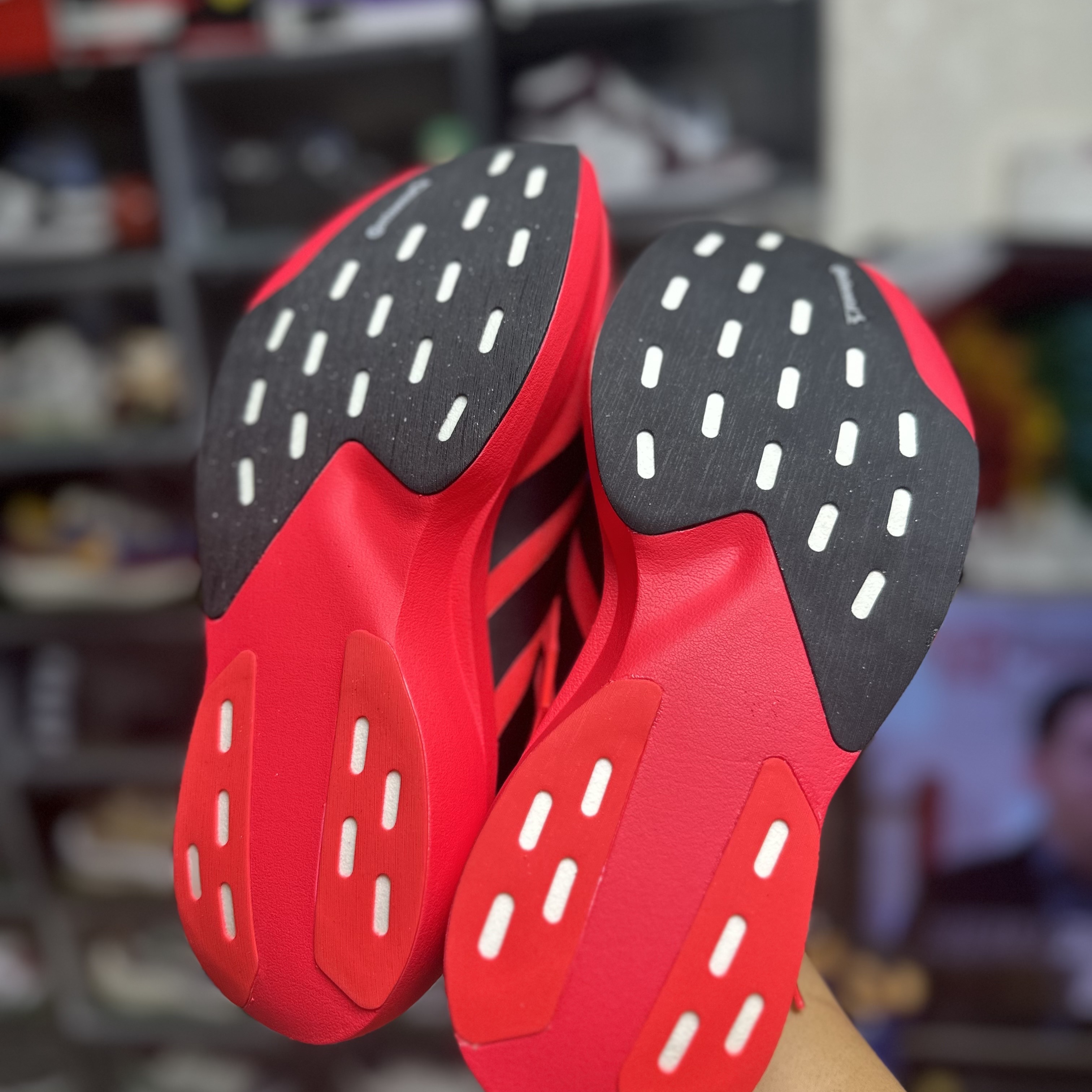 Adidas Adizero Evo SL Lucid Red Core Black 착용 스타일 - 2