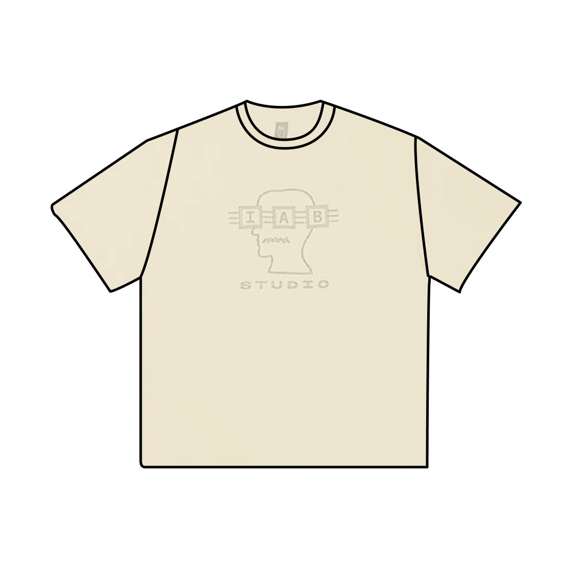 아이앱 스튜디오 x 브레인 데드 티셔츠 아이보리(IAB Studio x Brain Dead T-Shirt Ivory) - 1