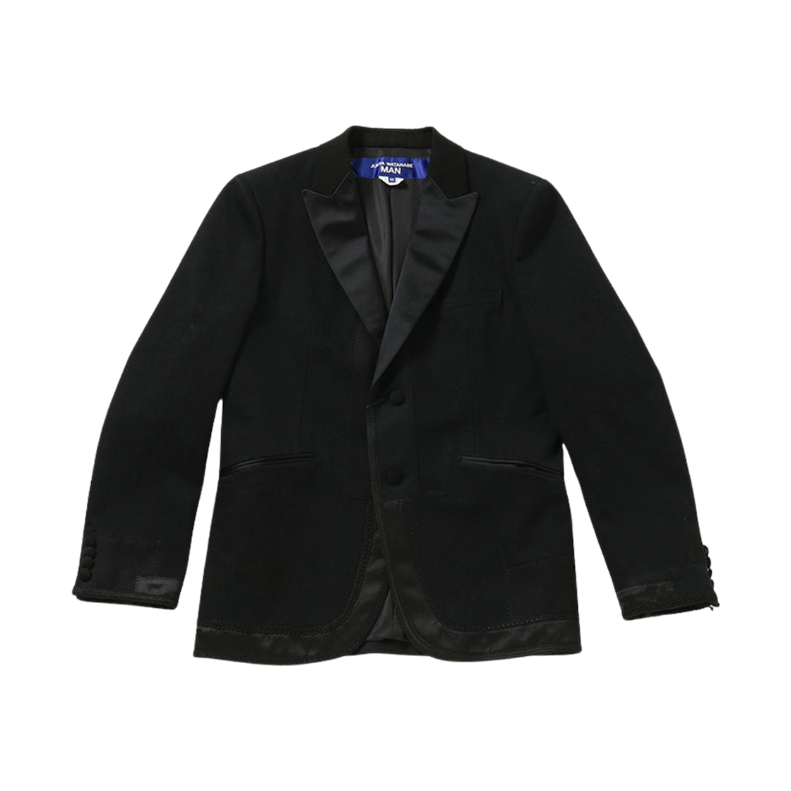 WO-J025-051 Junya Watanabe Cotton Denim Multi Fabrics Jacket Black