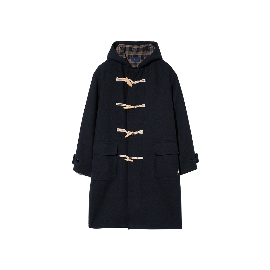 예일 울 블렌디드 롱 더플 코트_네이비(Yale Wool Blended Long Duffle Coat Navy)