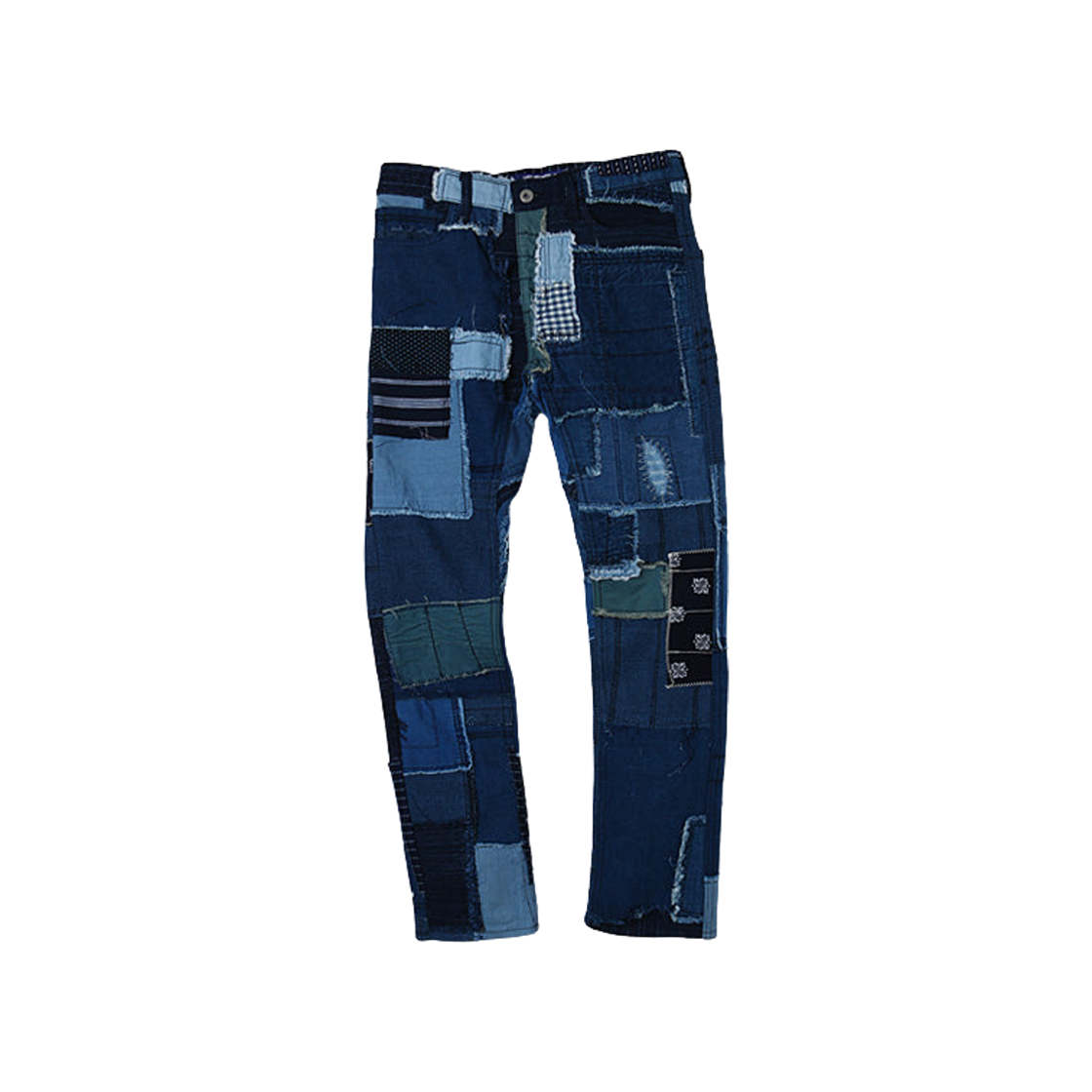 WO-P002-051 Junya Watanabe Cotton Mix Patch Pants Indigo