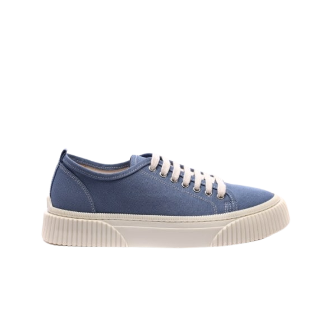아미 캔버스 로우탑 스니커즈 스틸 블루(AMI Canvas Low Top Sneakers Steel Blue)