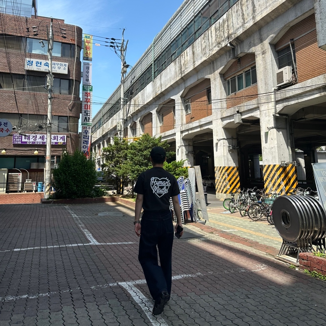 Human Made Pocket T-Shirt Black 착용 스타일