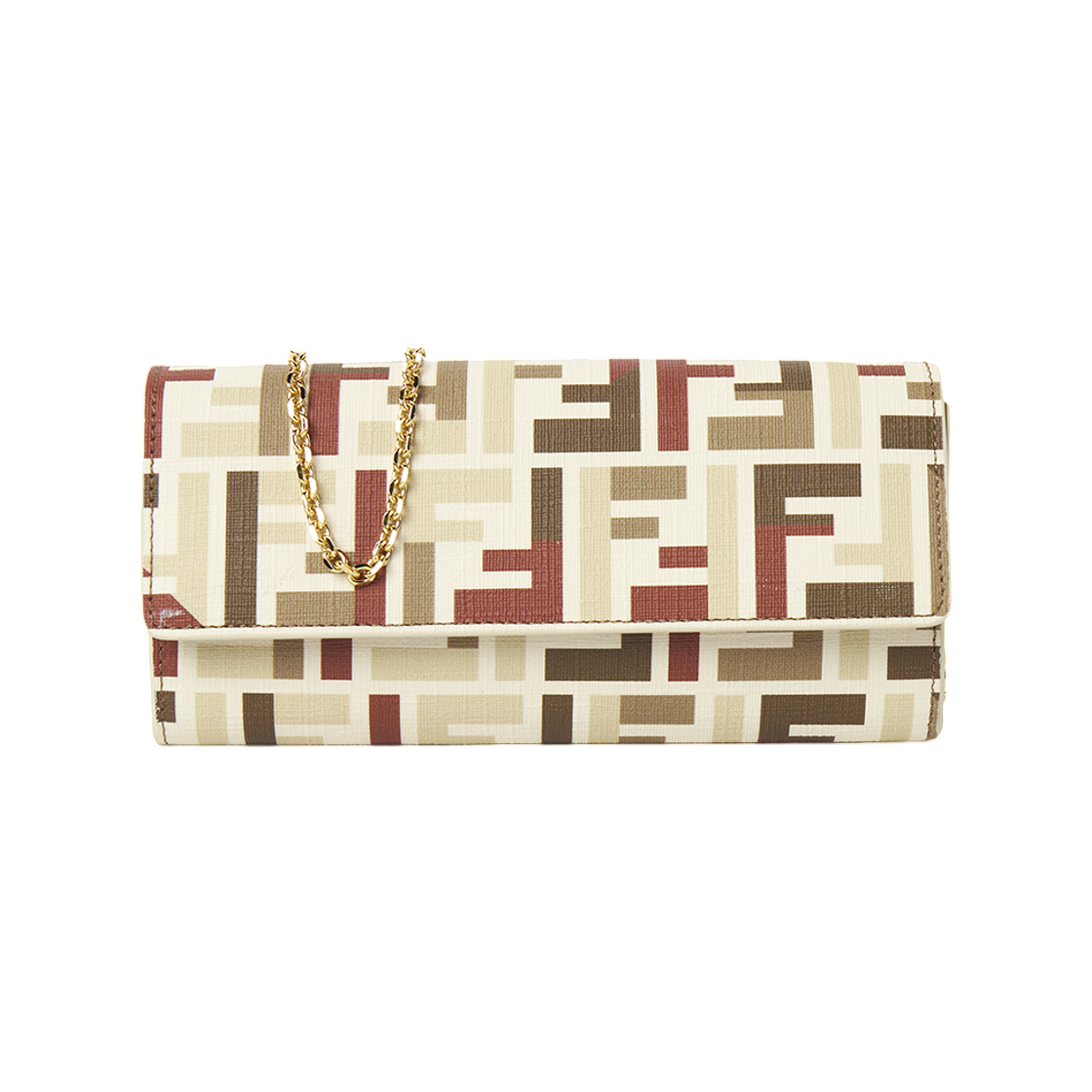8M0365AV1YF1TVK Fendi Chain Long Wallet Multi
