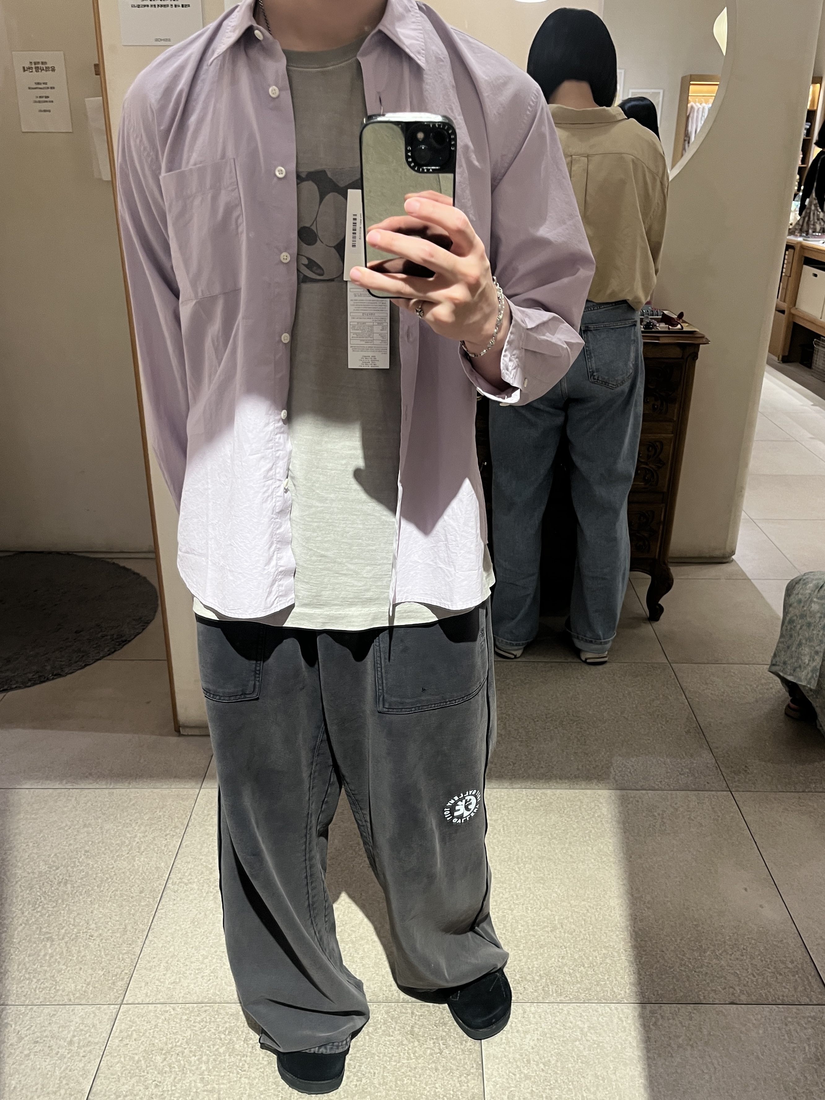 Polyteru 1011 Fatigue Sweatpants 1.2v Dark Purple Navy, [프리오더] Polyteru Sliders Shoes Black 착용 스타일 - 1