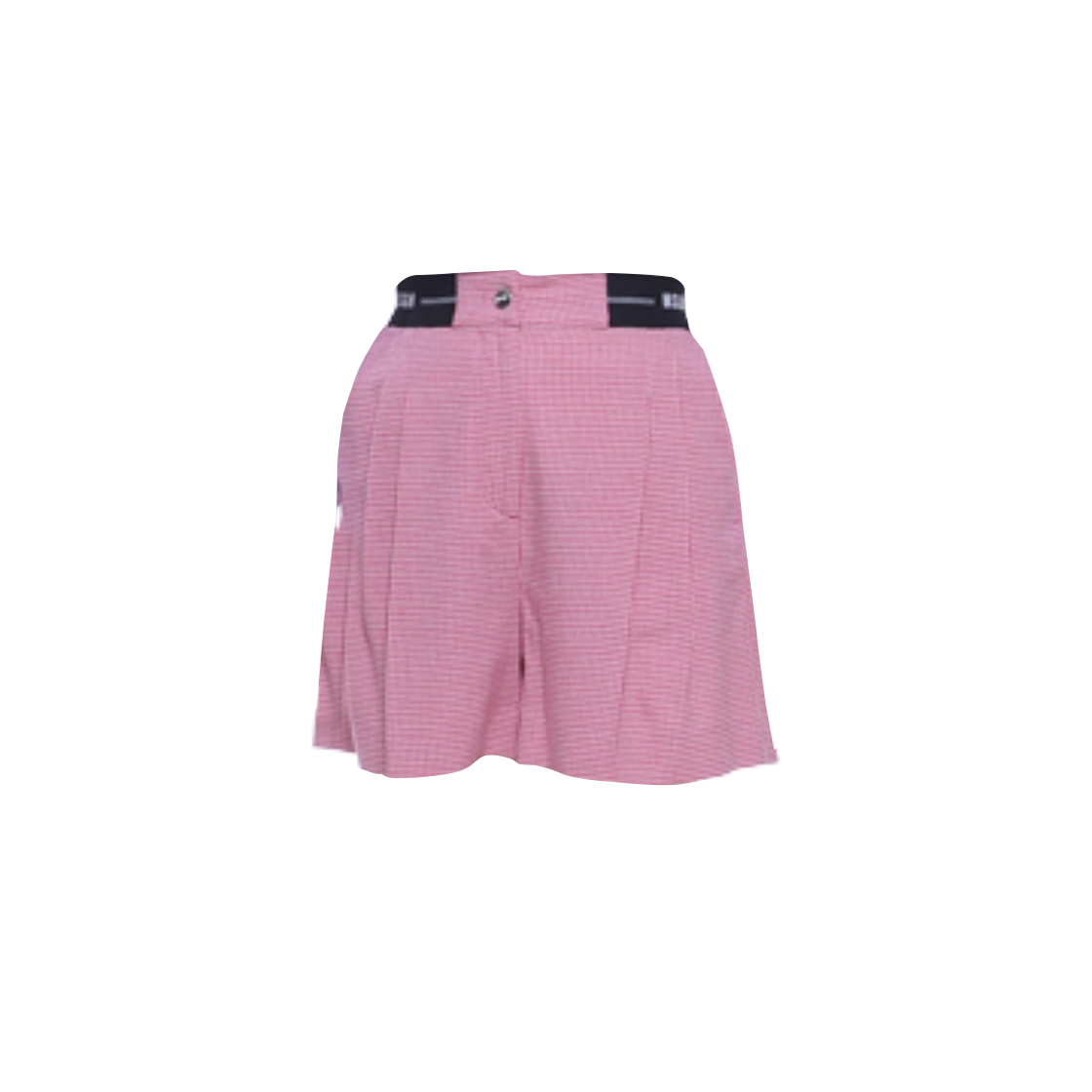 2941MDB08-207518-14 (W) MSGM Check Shorts Fucsia
