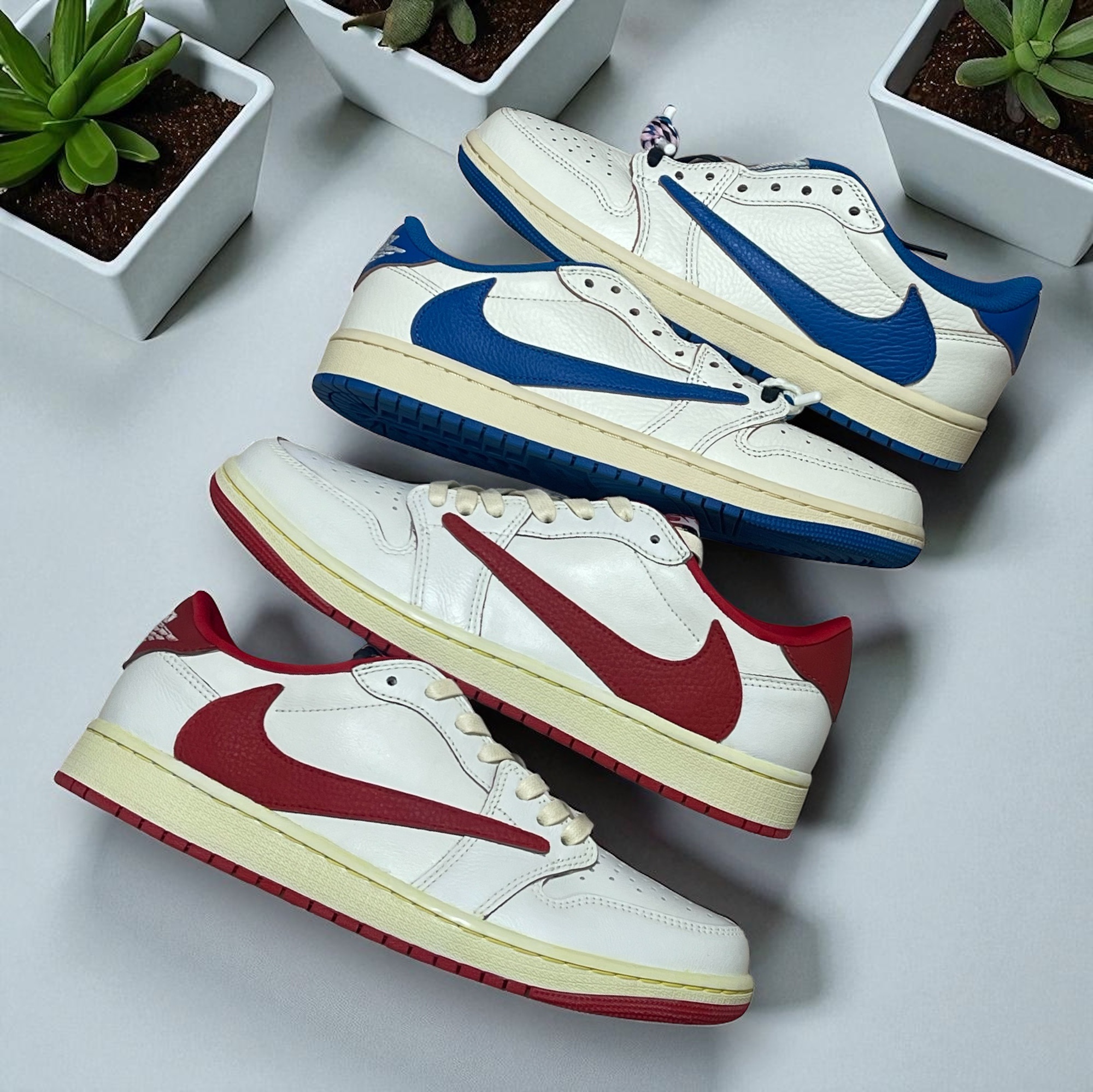 Jordan 1 Retro Low OG University Red 착용 스타일 - 4