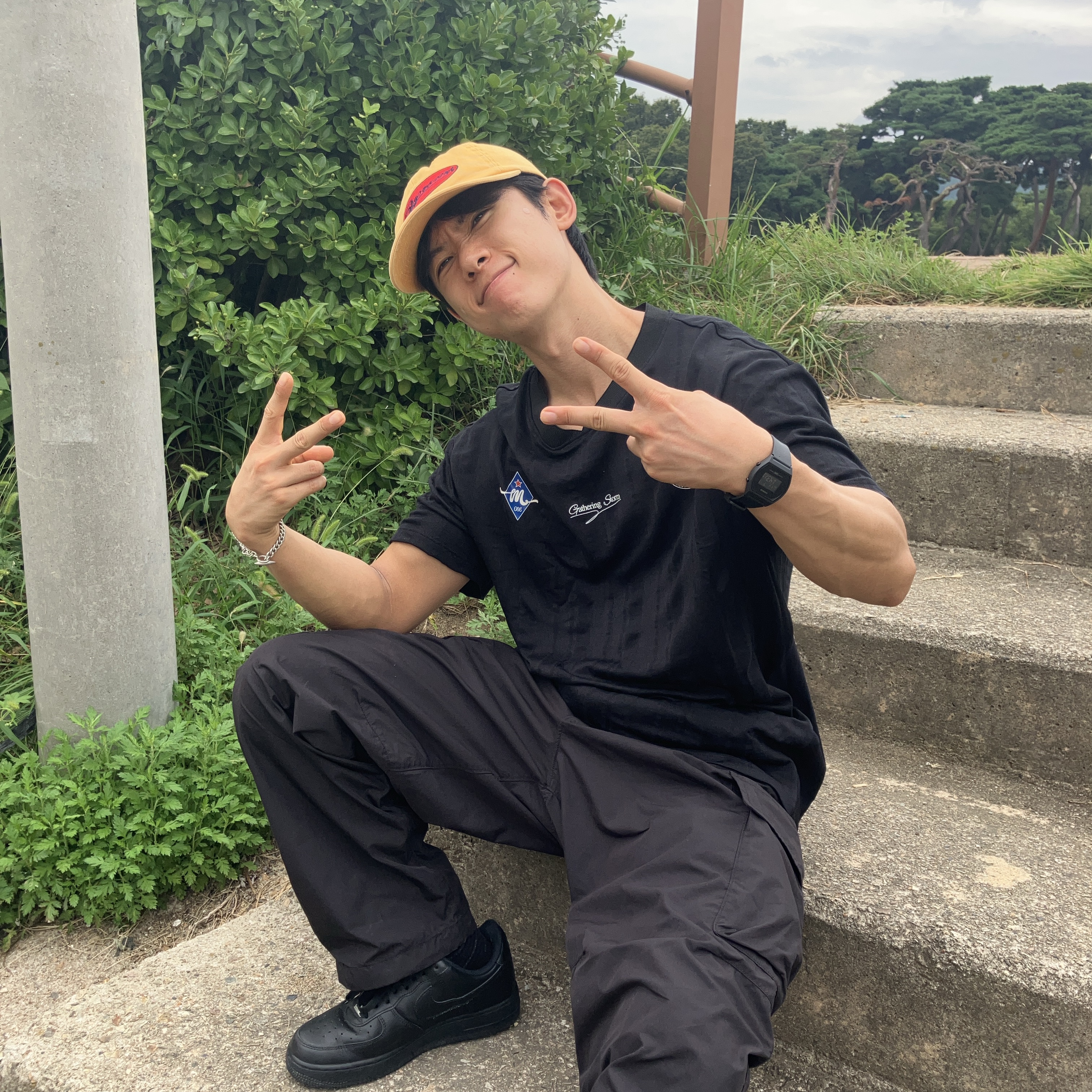 Supreme Oval 6-Panel Pale Orange - 23SS, Nike Air Force 1 '07 Low Triple Black 착용 스타일 - 8