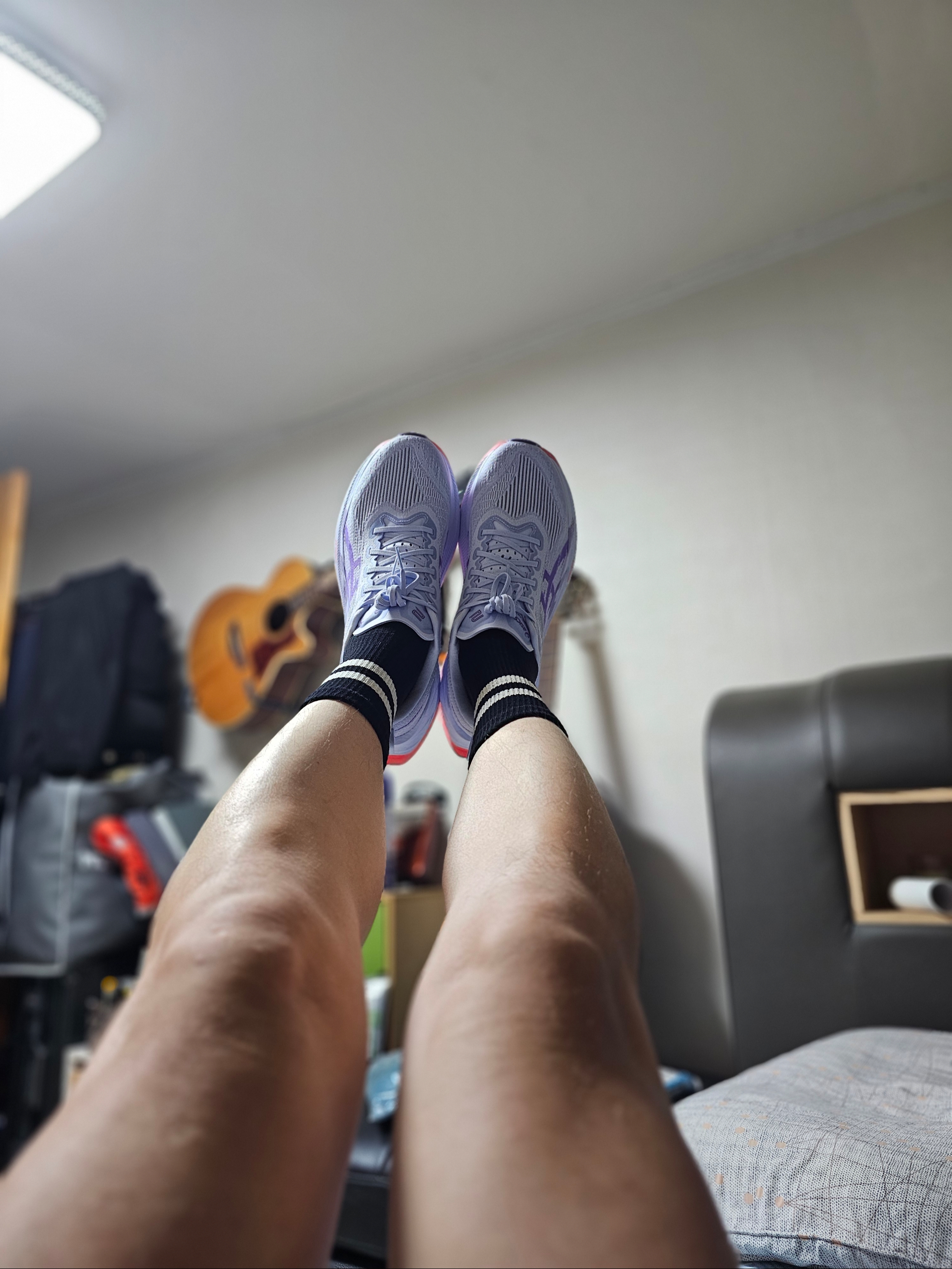 Asics Superblast 2 Blue Fade Edo Purple 착용 스타일 - 2
