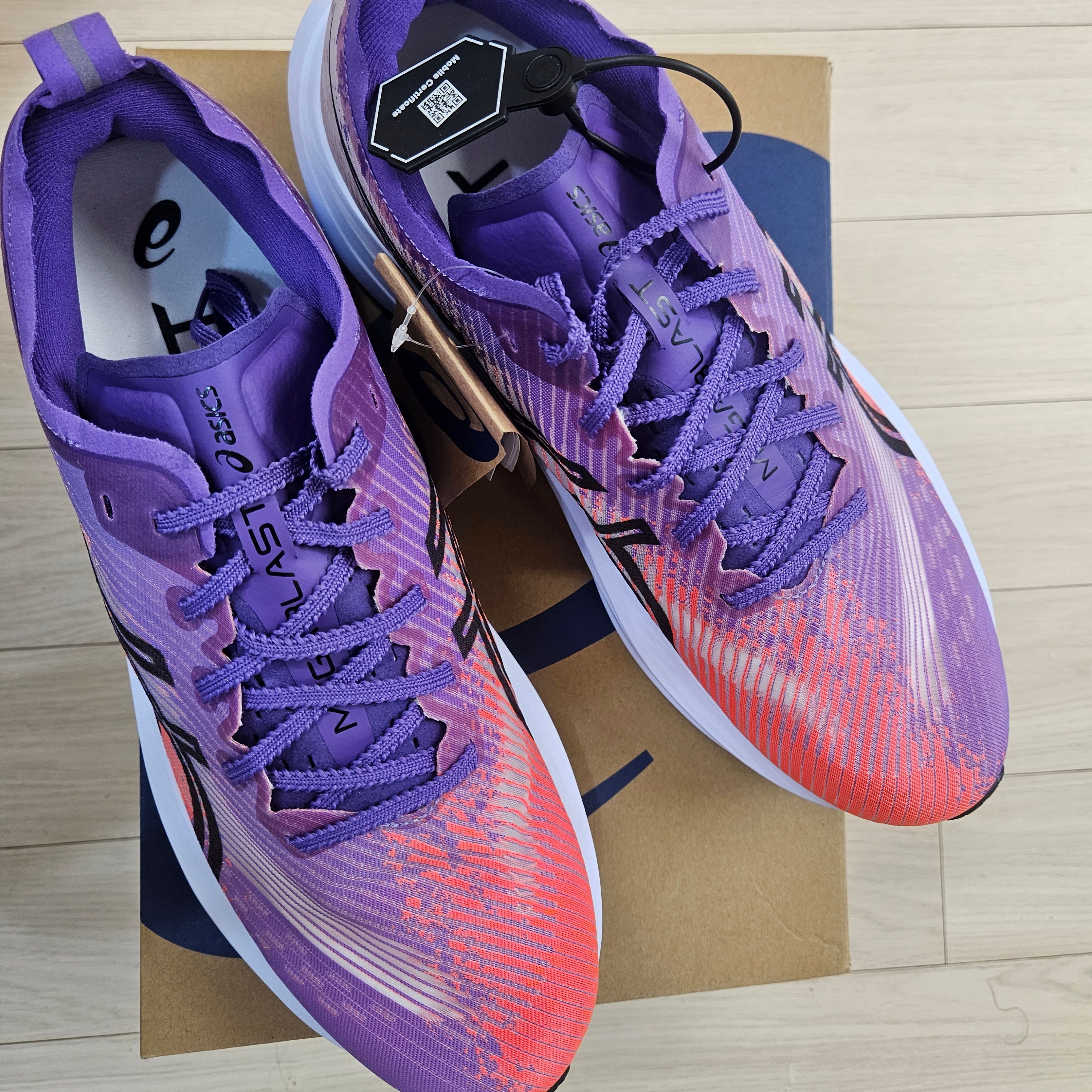 Asics Megablast Edo Purple Black 착용 스타일 - 4