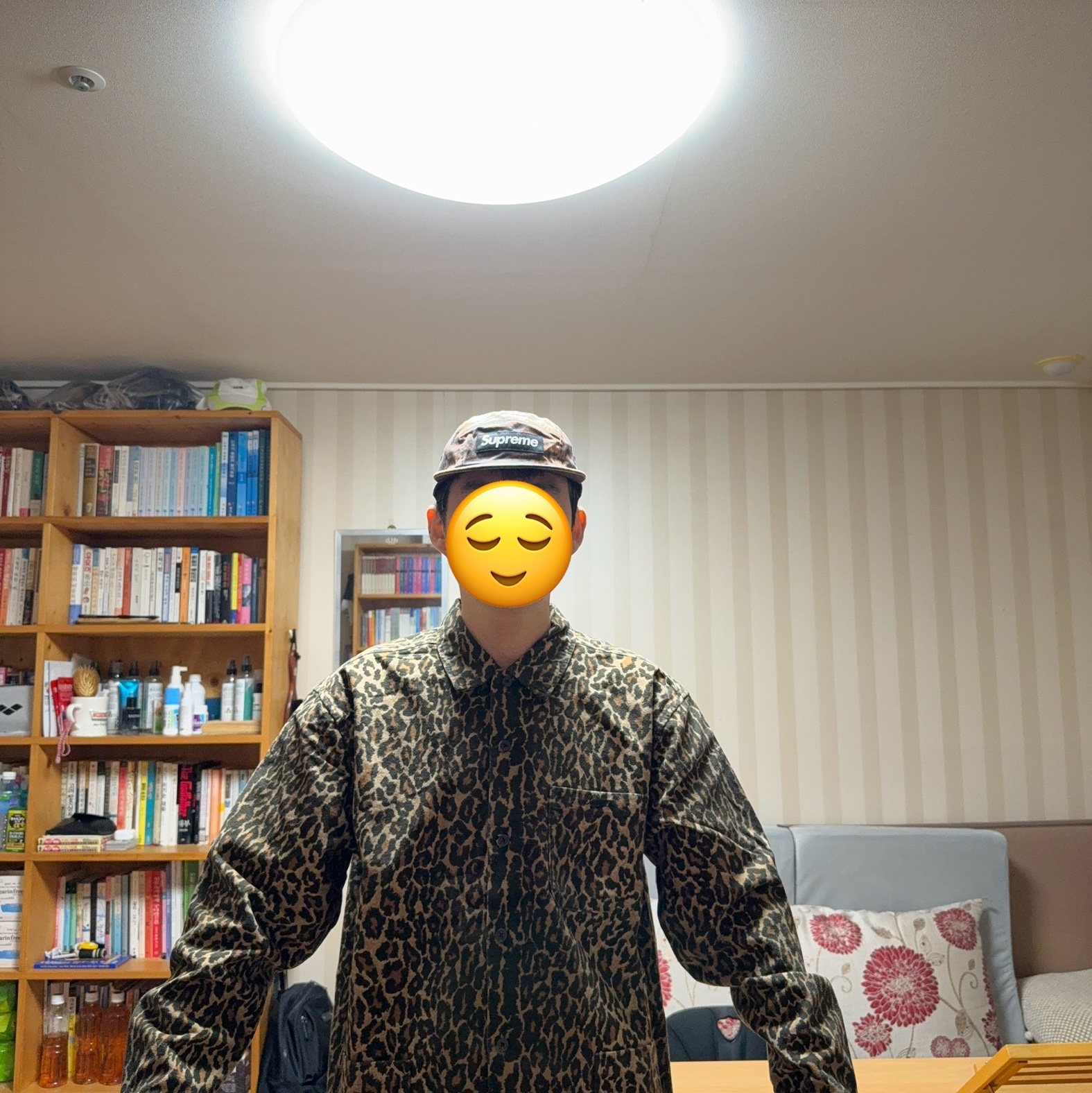Supreme Flannel Pajama Shirt Leopard - 25FW 착용 스타일 - 6