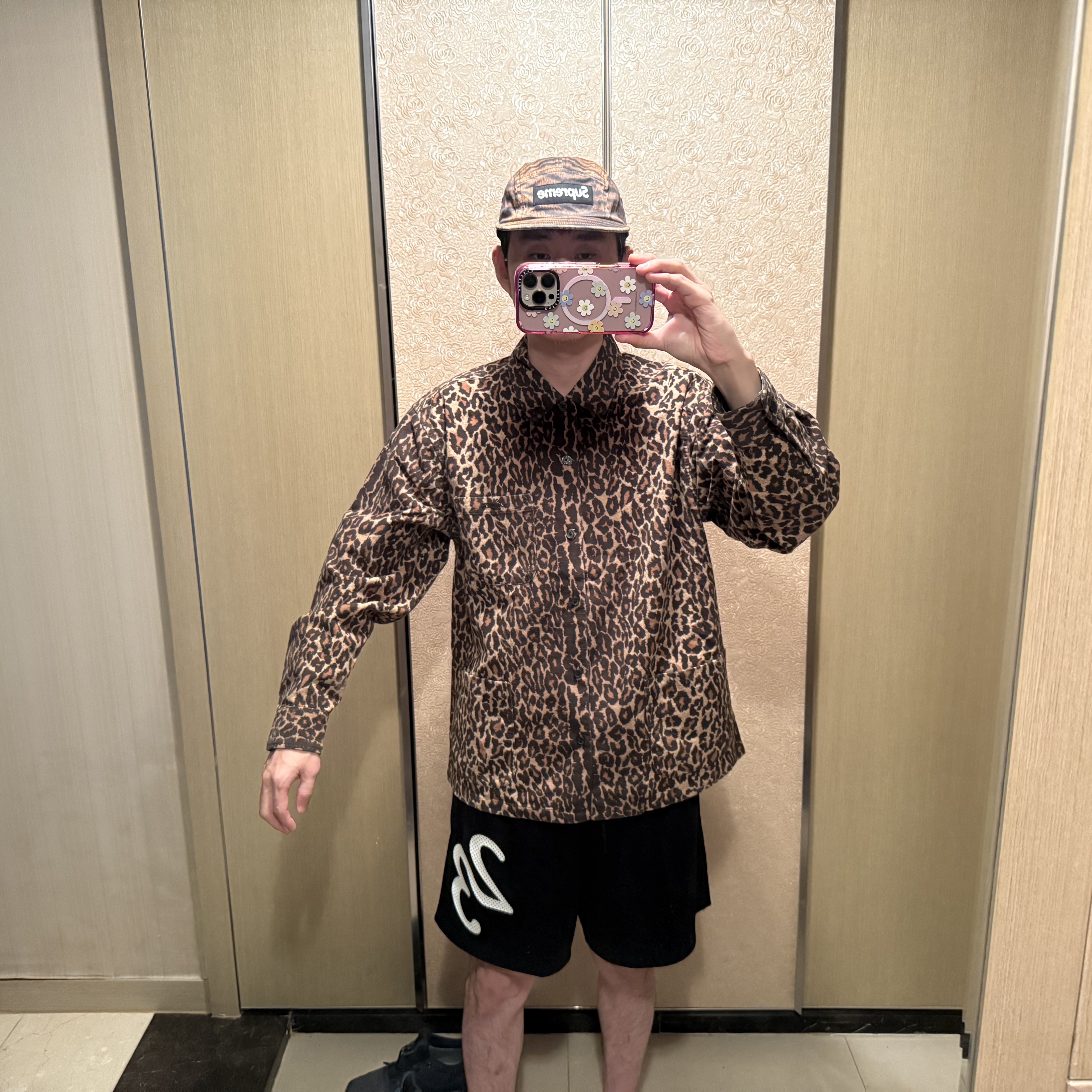 Supreme Flannel Pajama Shirt Leopard - 25FW 착용 스타일 - 2