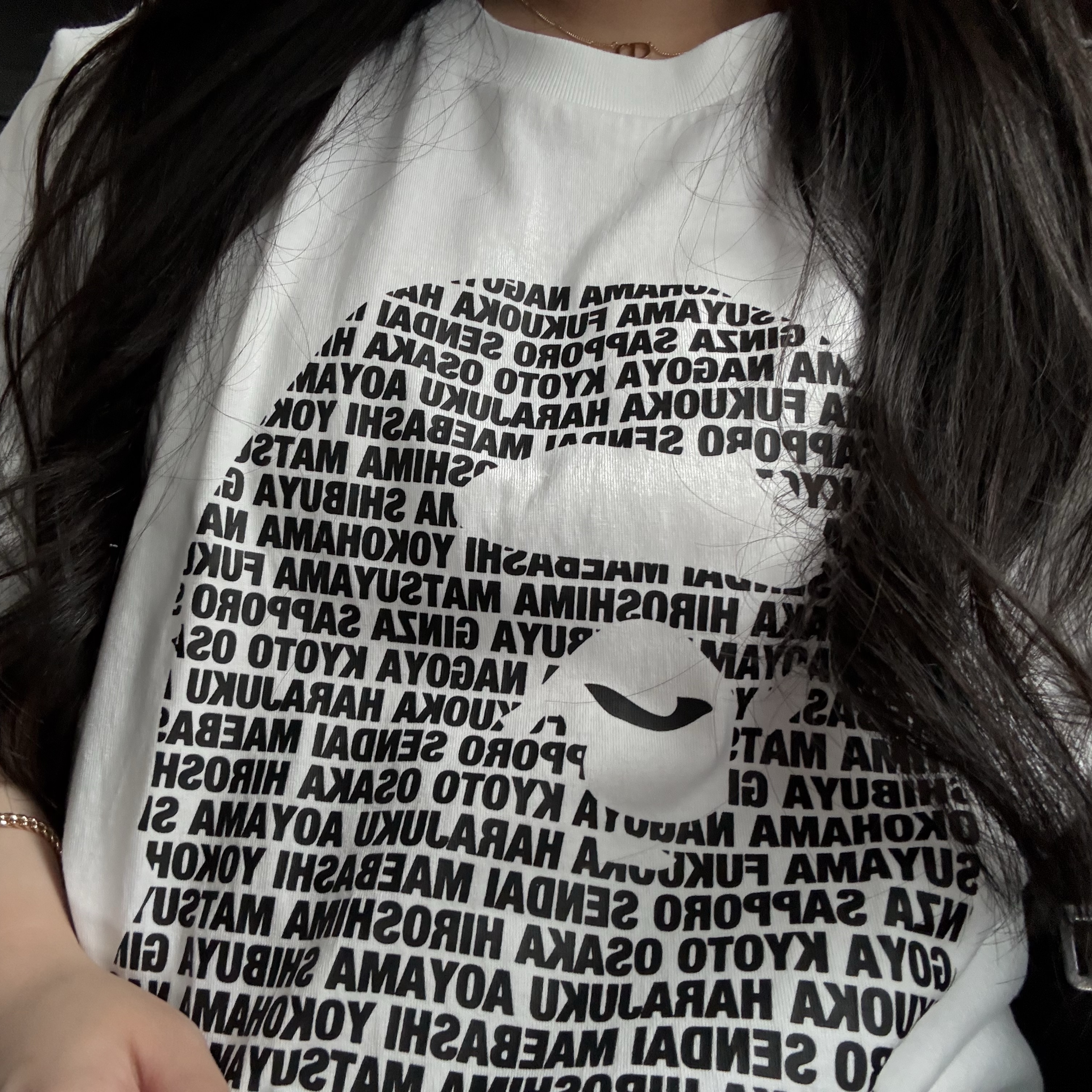 BAPE Japan Ape Head T-Shirt White 착용 스타일