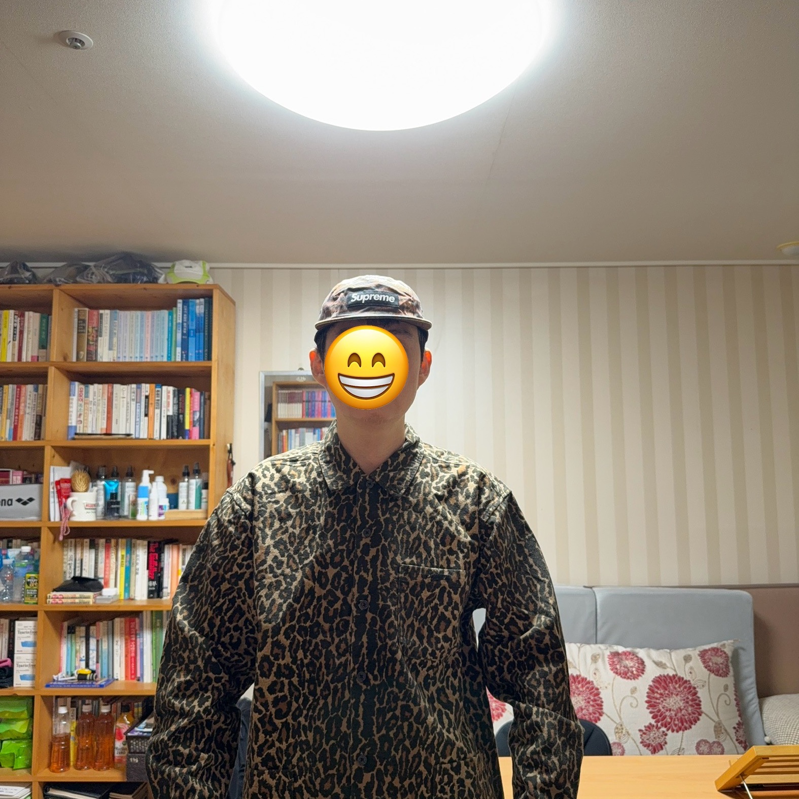 Supreme Flannel Pajama Shirt Leopard - 25FW 착용 스타일 - 9