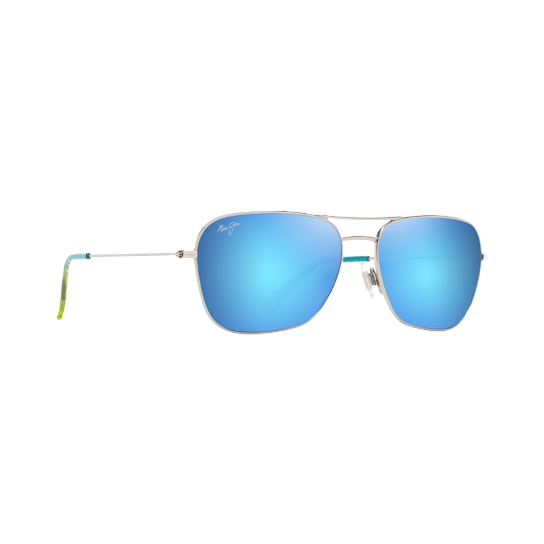 마우이 짐 나아우아오 샤이니 실버 블루 앤 그린 블루 하와이(Maui Jim Na‘Auao Shiny Silver With Blue & Green Blue Hawaii)