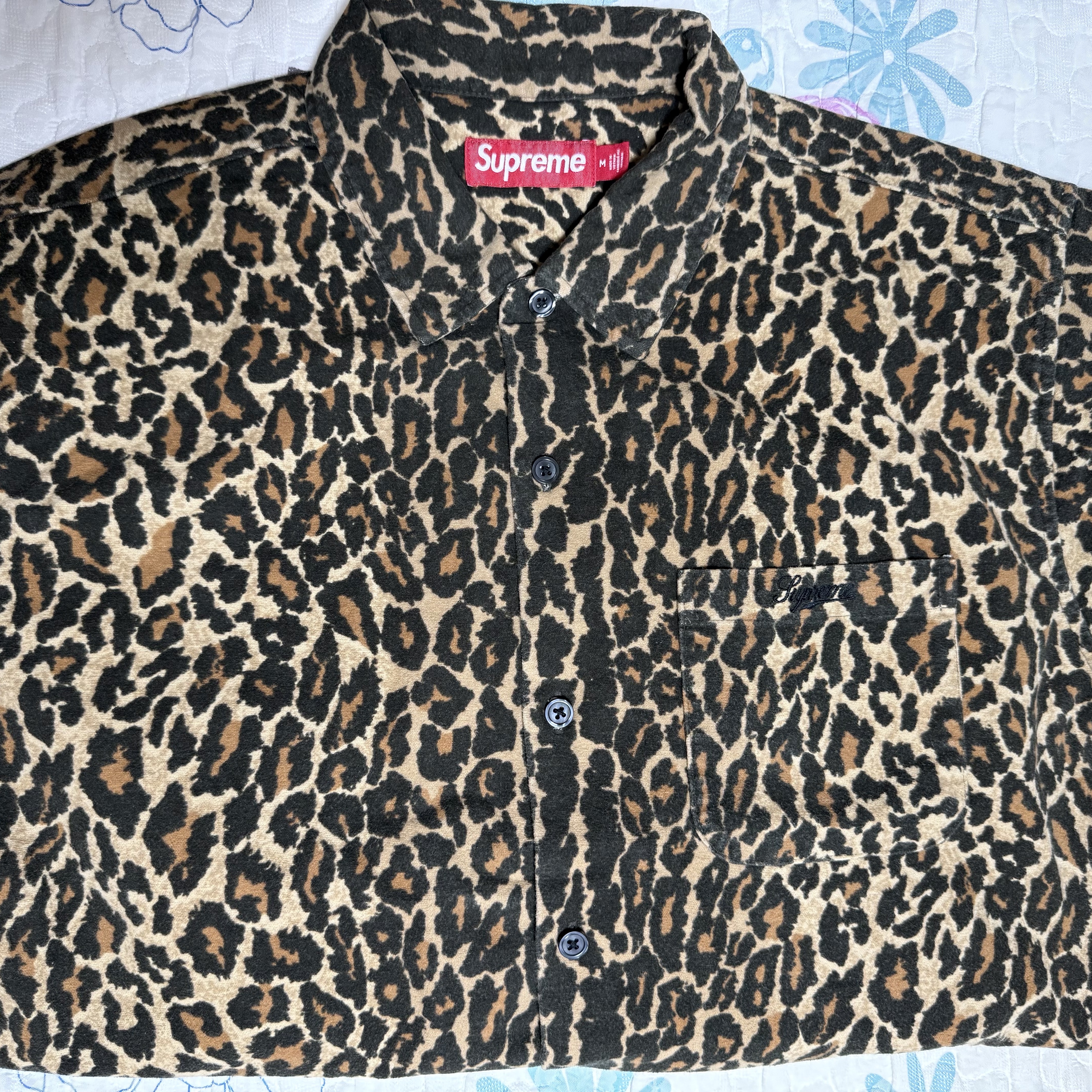 Supreme Flannel Pajama Shirt Leopard - 25FW 착용 스타일 - 8
