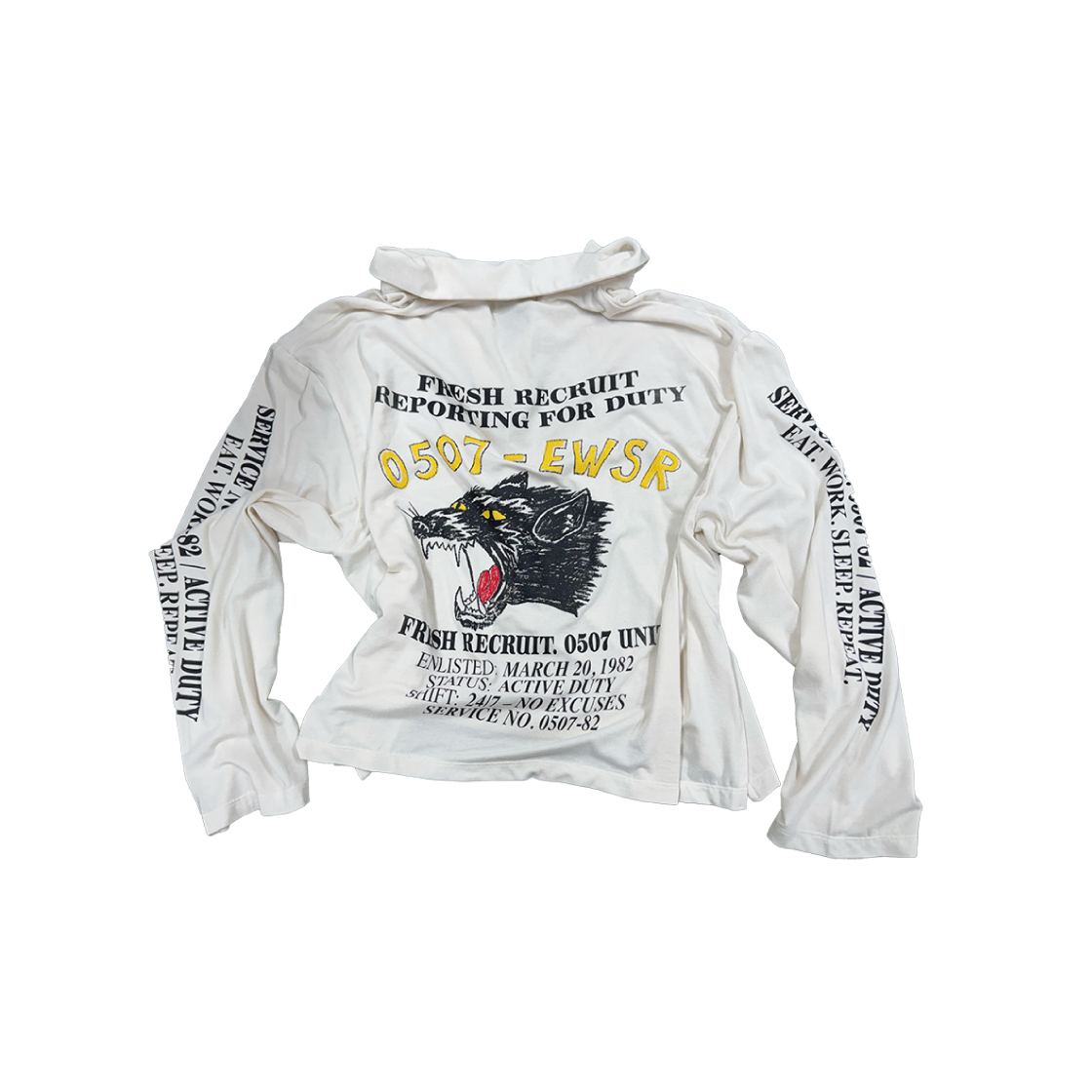 km25fw19 Kasual Manual 0507-Collar Long Sleeve Cream