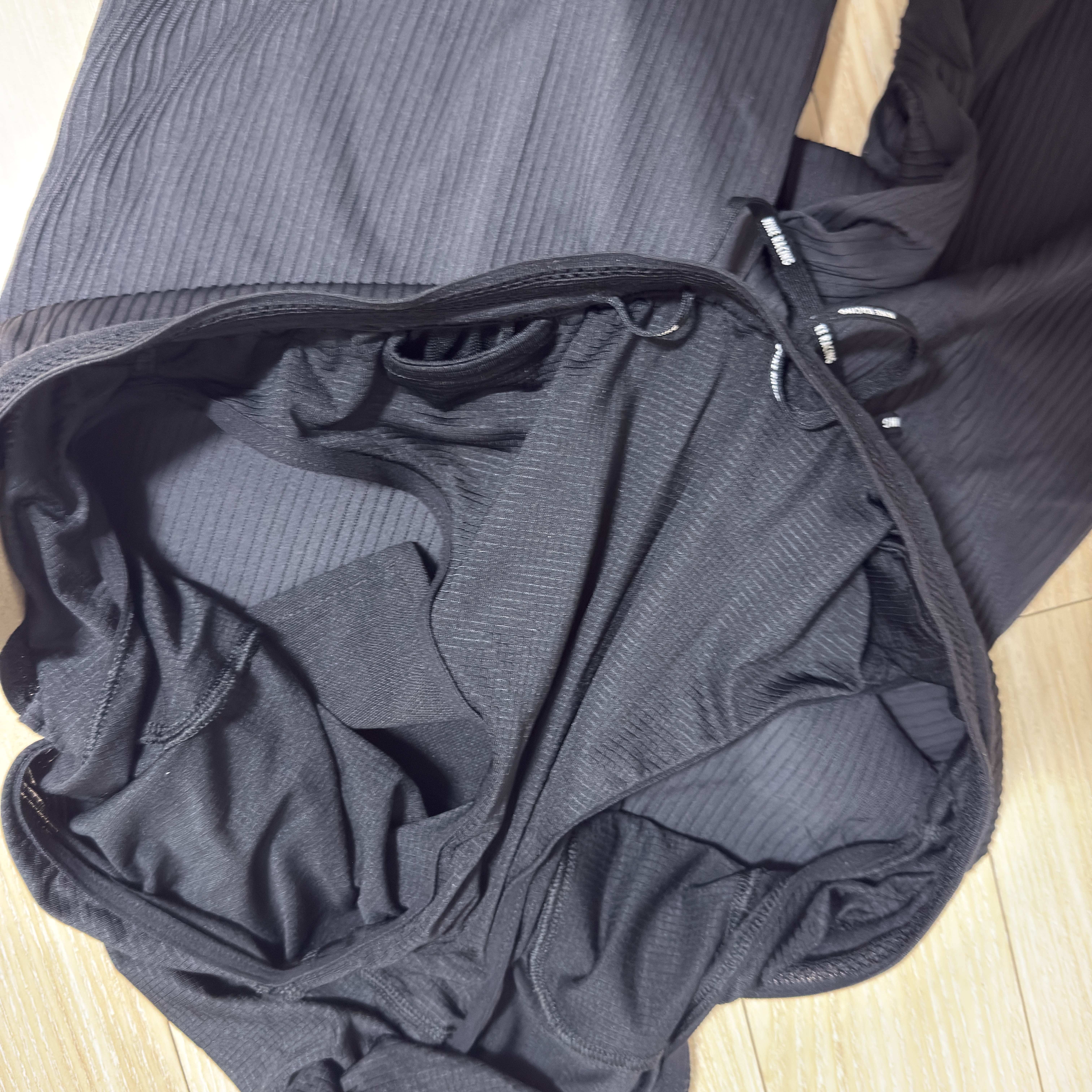 Nike Dri-Fit ADV Aeroswift Running Tights Black Summit White - Asia 착용 스타일 - 2