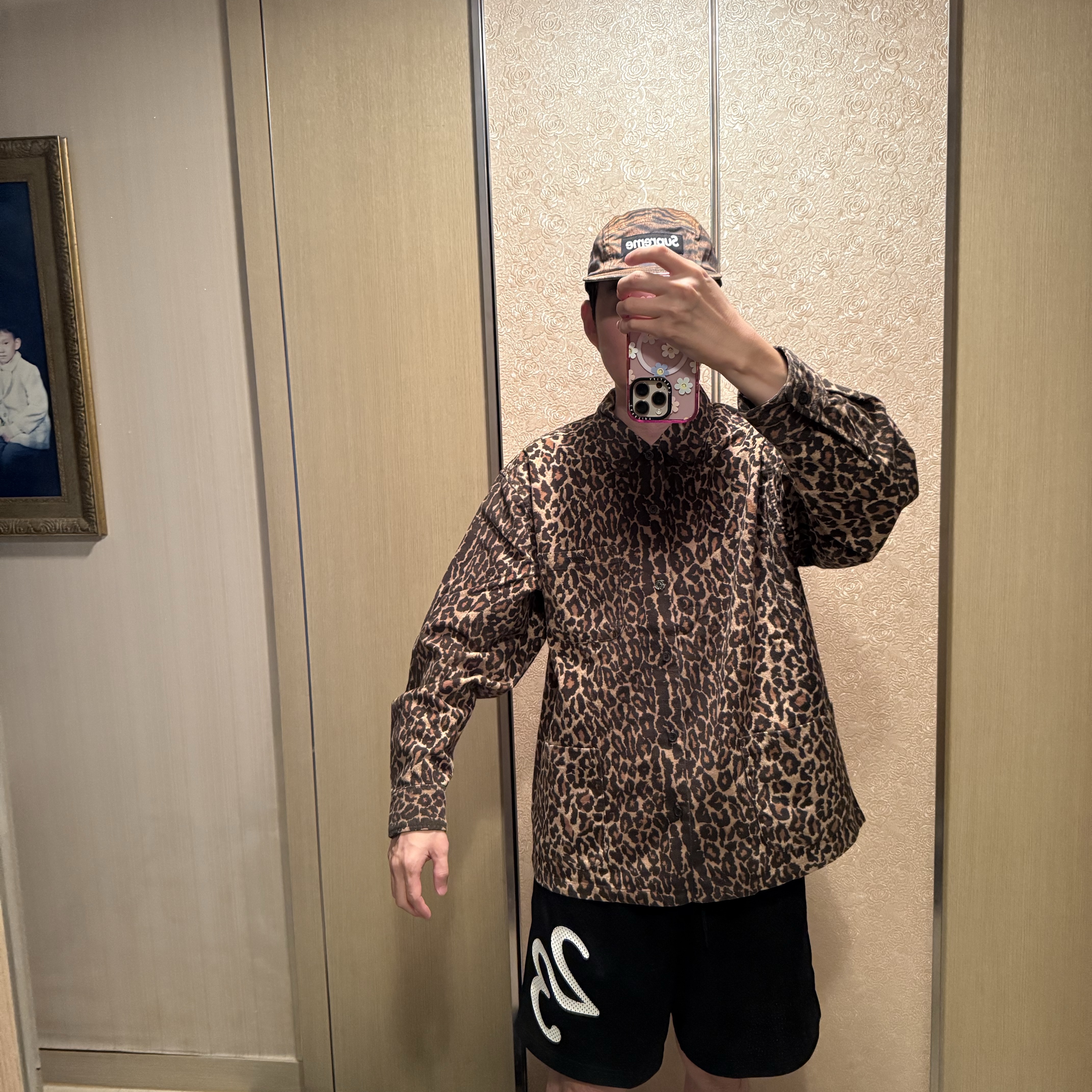 Supreme Flannel Pajama Shirt Leopard - 25FW 착용 스타일 - 3