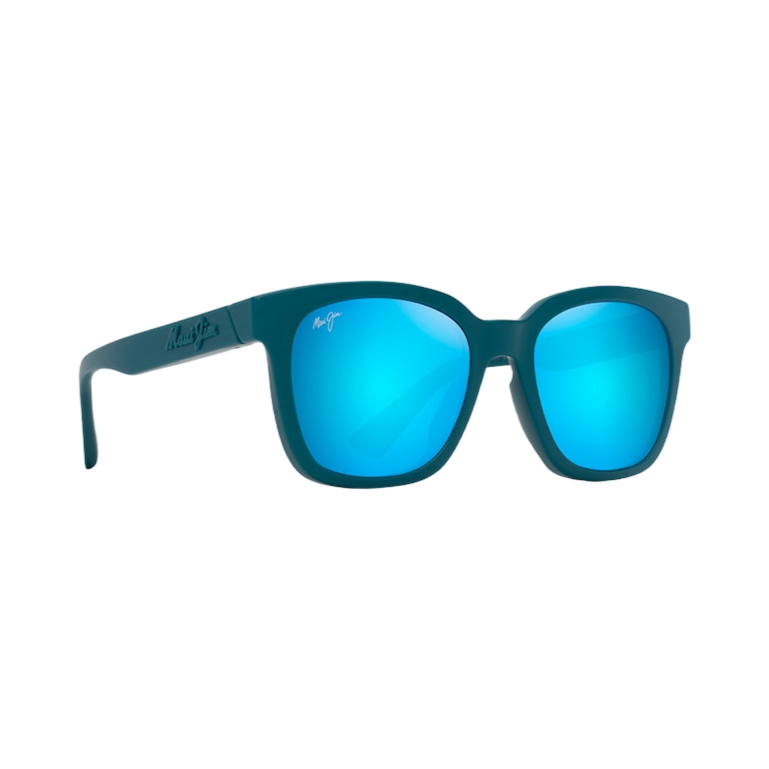 마우이 짐 호누아 아시안 핏 매트 페트롤 블루 블루 하와이(Maui Jim Honua AF Matte Petrol Blue Blue Hawaii)