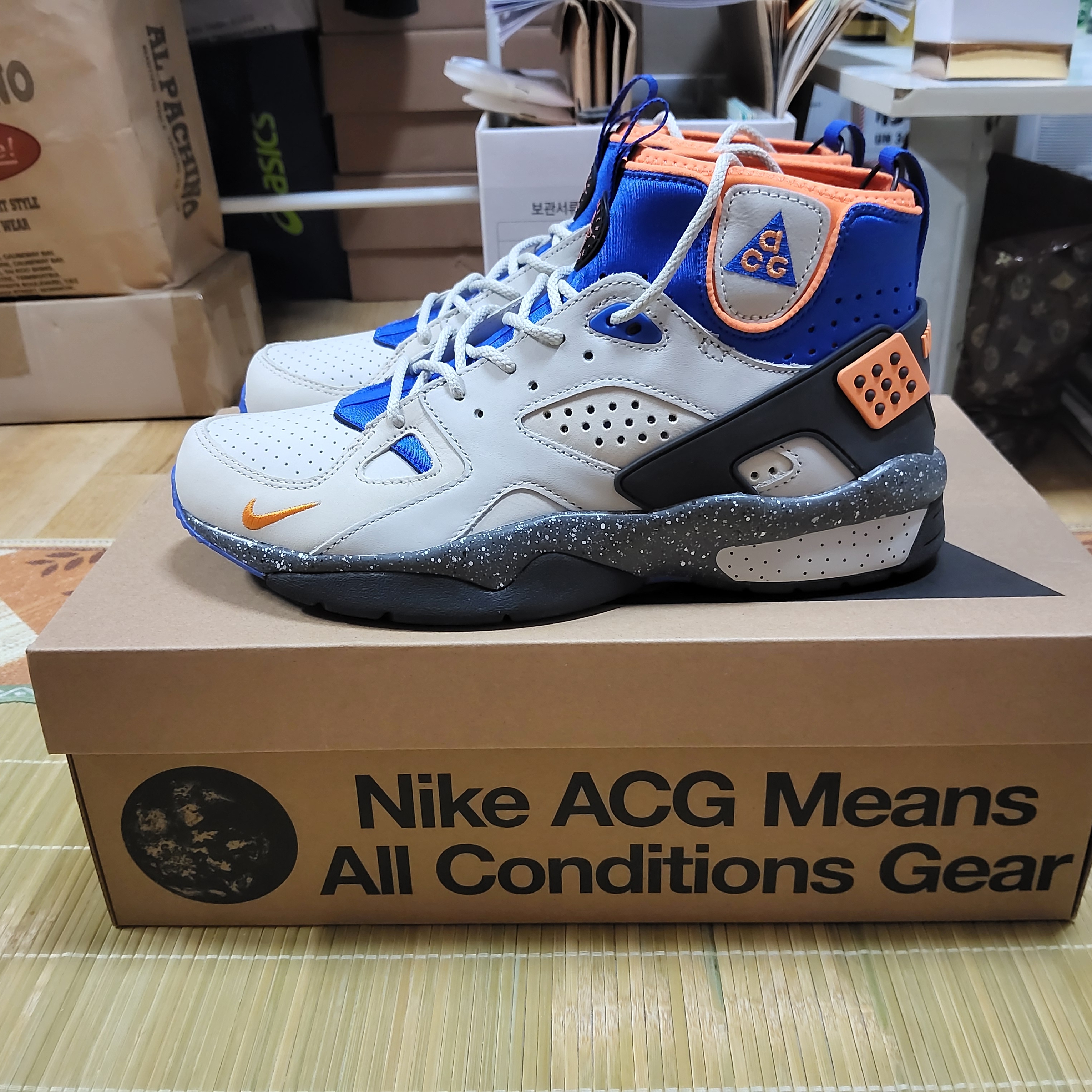 Nike ACG Air Mowabb Rattan Birch 착용 스타일 - 1