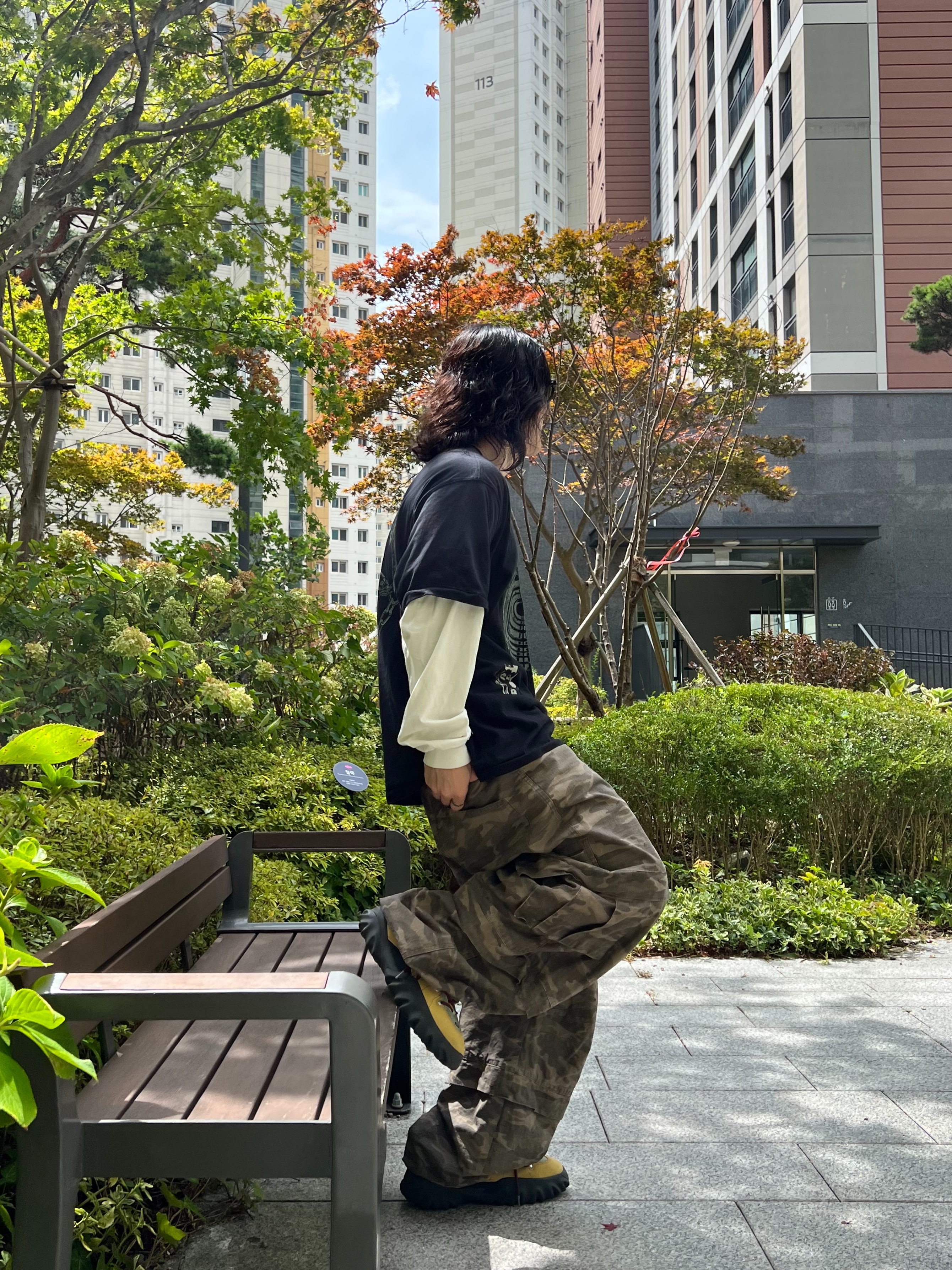 Oakley Factory Team Suede Flesh Edge Boots Yellow, Kamien Titan Baggy Pants Kream Camo 착용 스타일 - 5