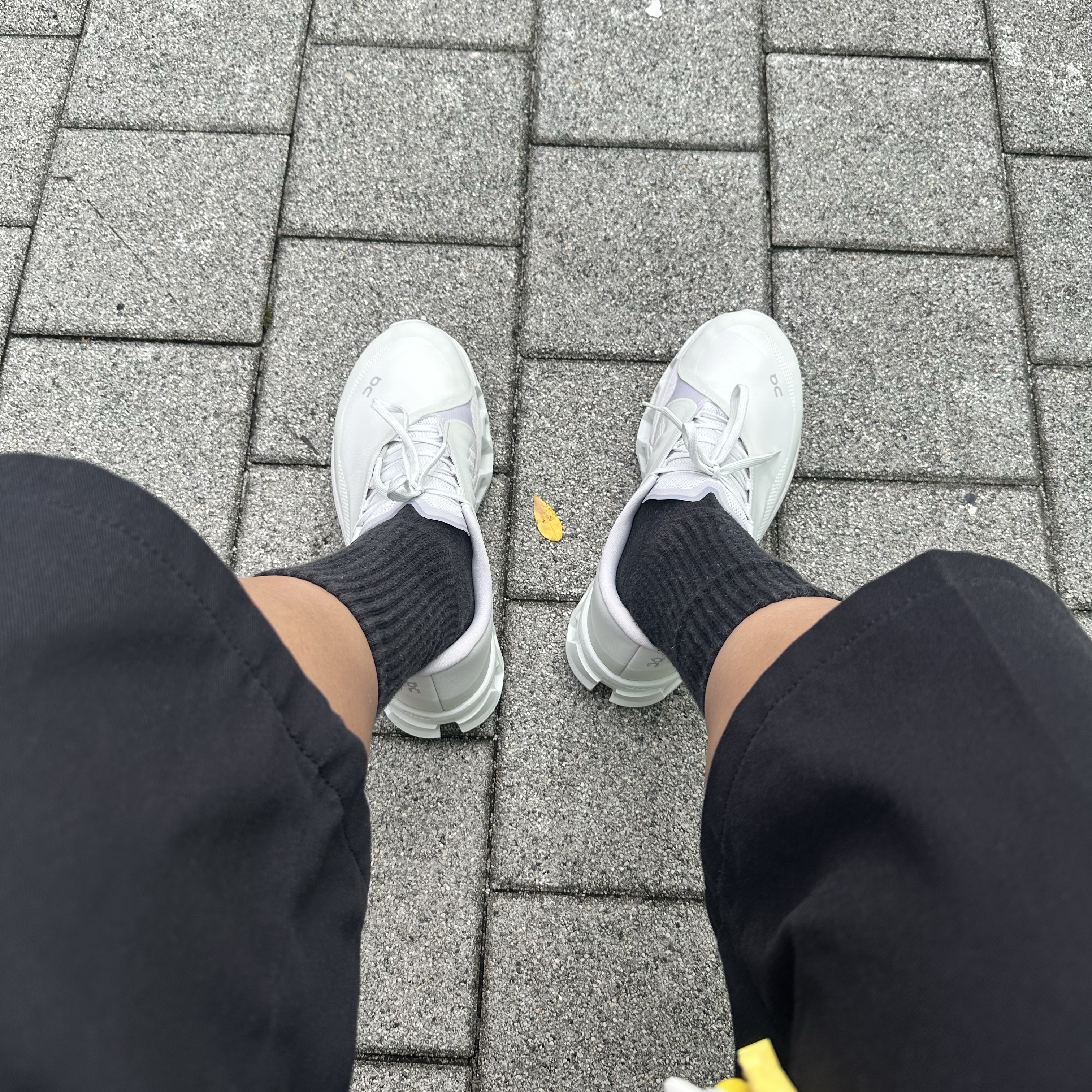 On Running x Post Archive Faction (Paf) Cloudmonster 2 Vapor Frost 착용 스타일