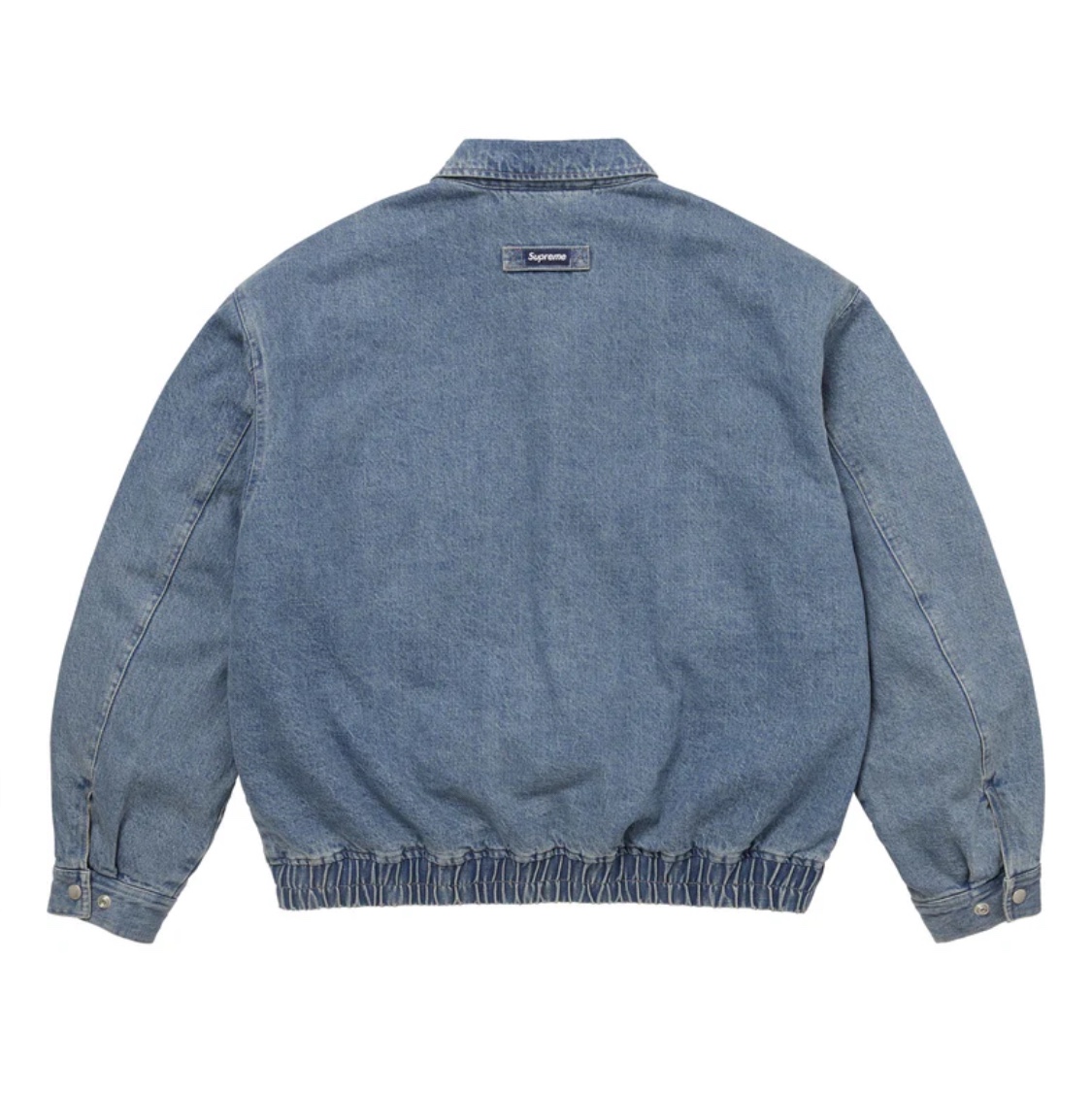 Supreme Hooded Utility Jacket Denim - 25FW 착용 스타일 - 2