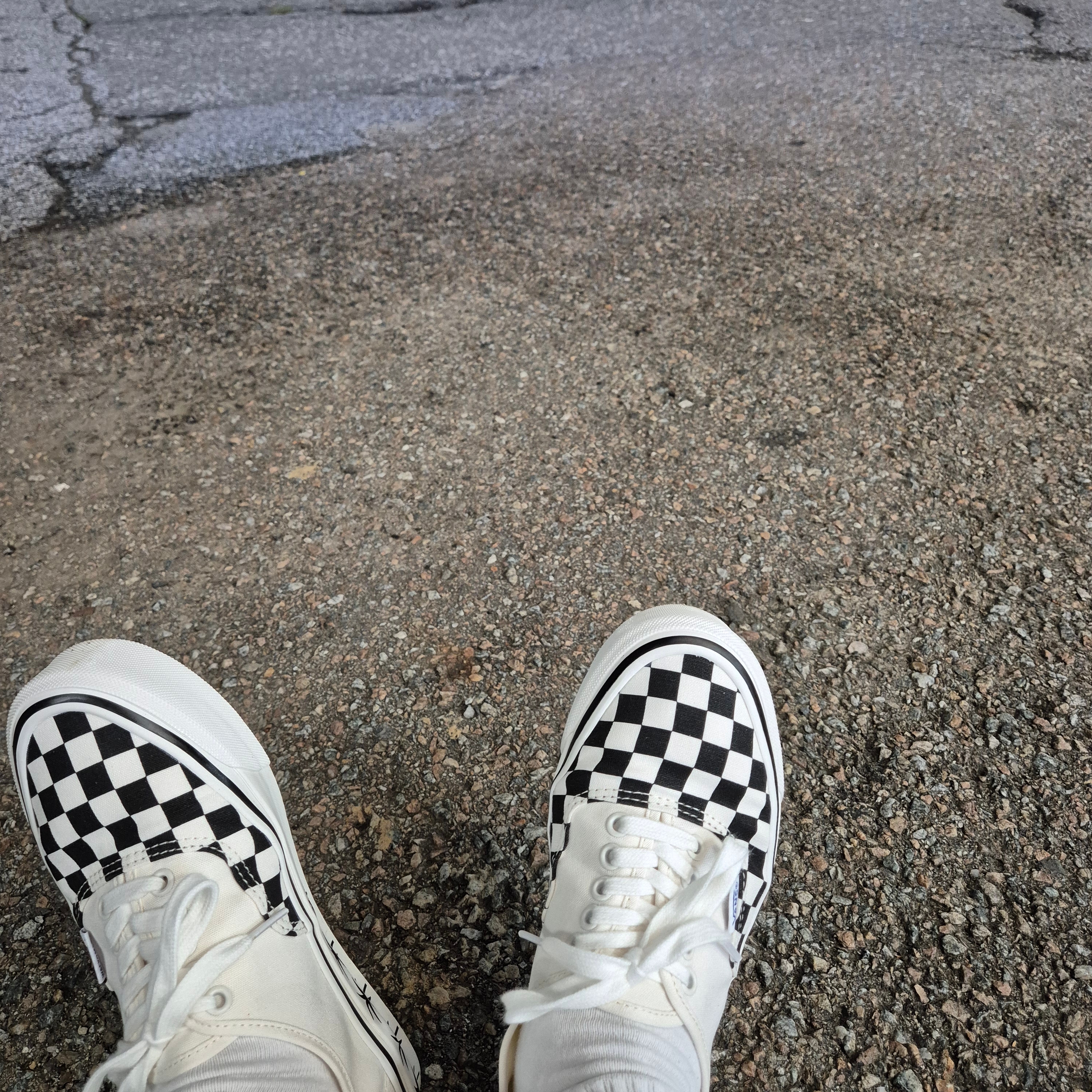 Vans X Wacko Maria Authentic Lx 44 Checkerboard Snow White 착용 스타일